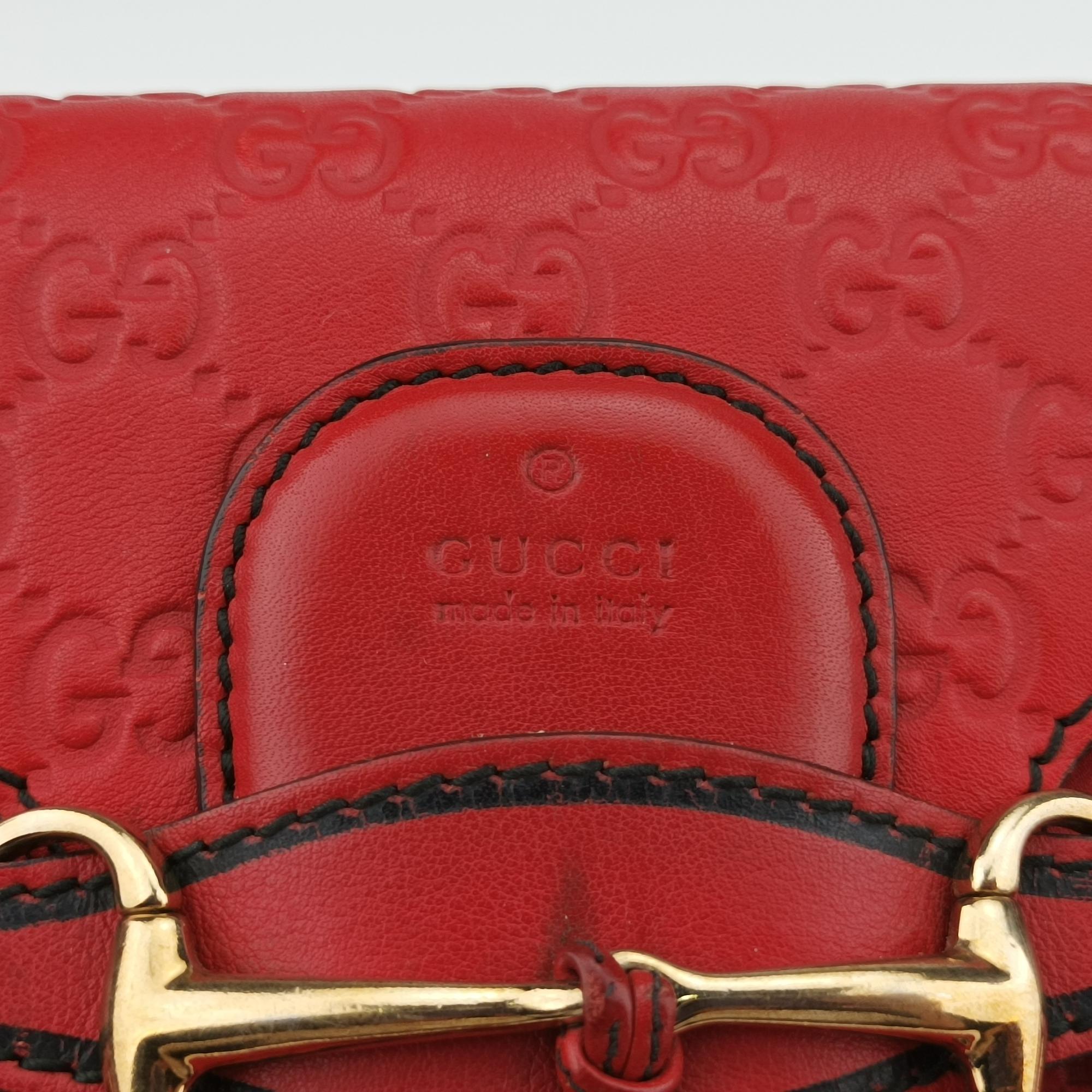 グッチ Gucci ショルダーバッグ レディース エミリー レッド レザー 295402 A012752483