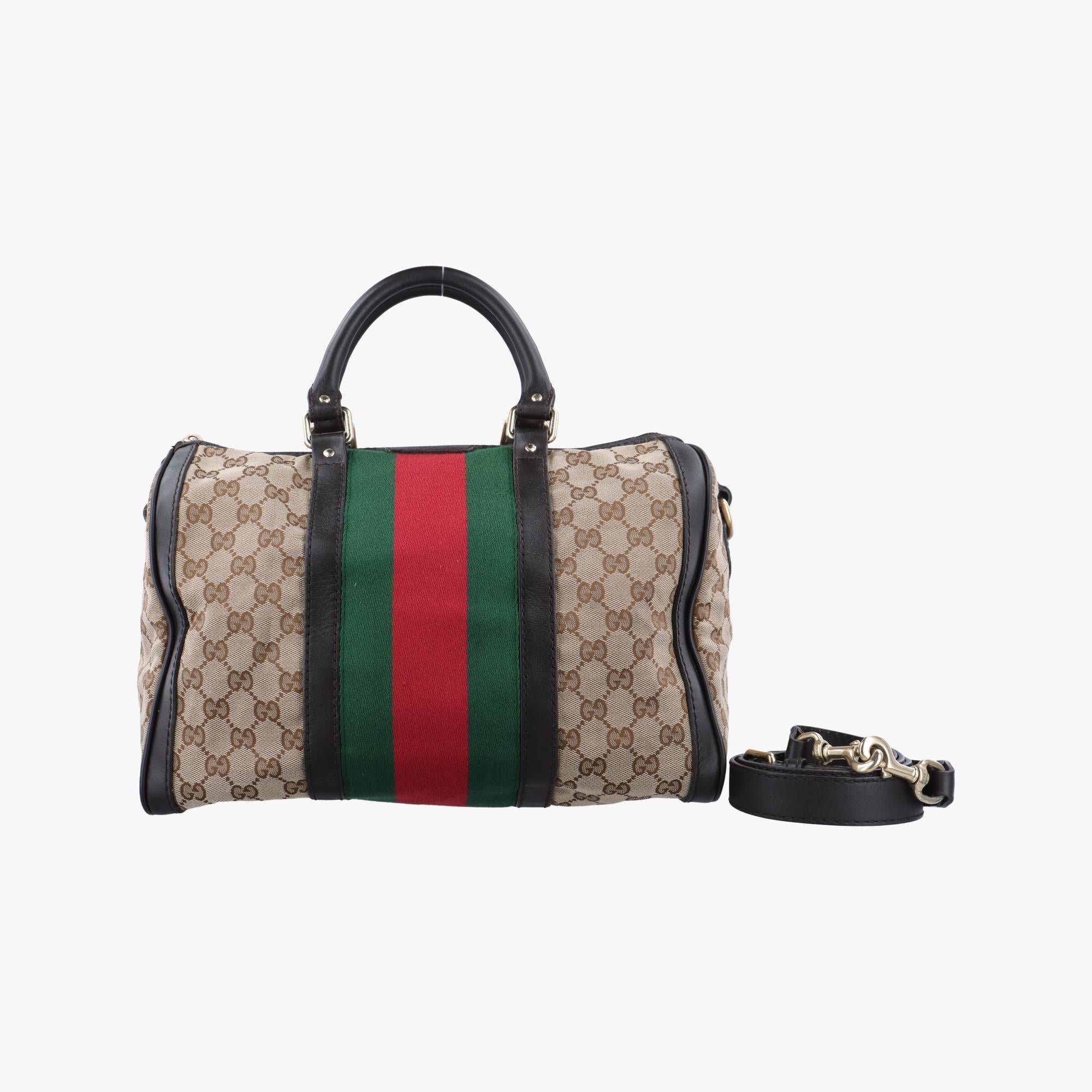 グッチ Gucci ボストンバッグ レディース シェリーライン マルチカラー キャンバス×レザー 247205 I021177764