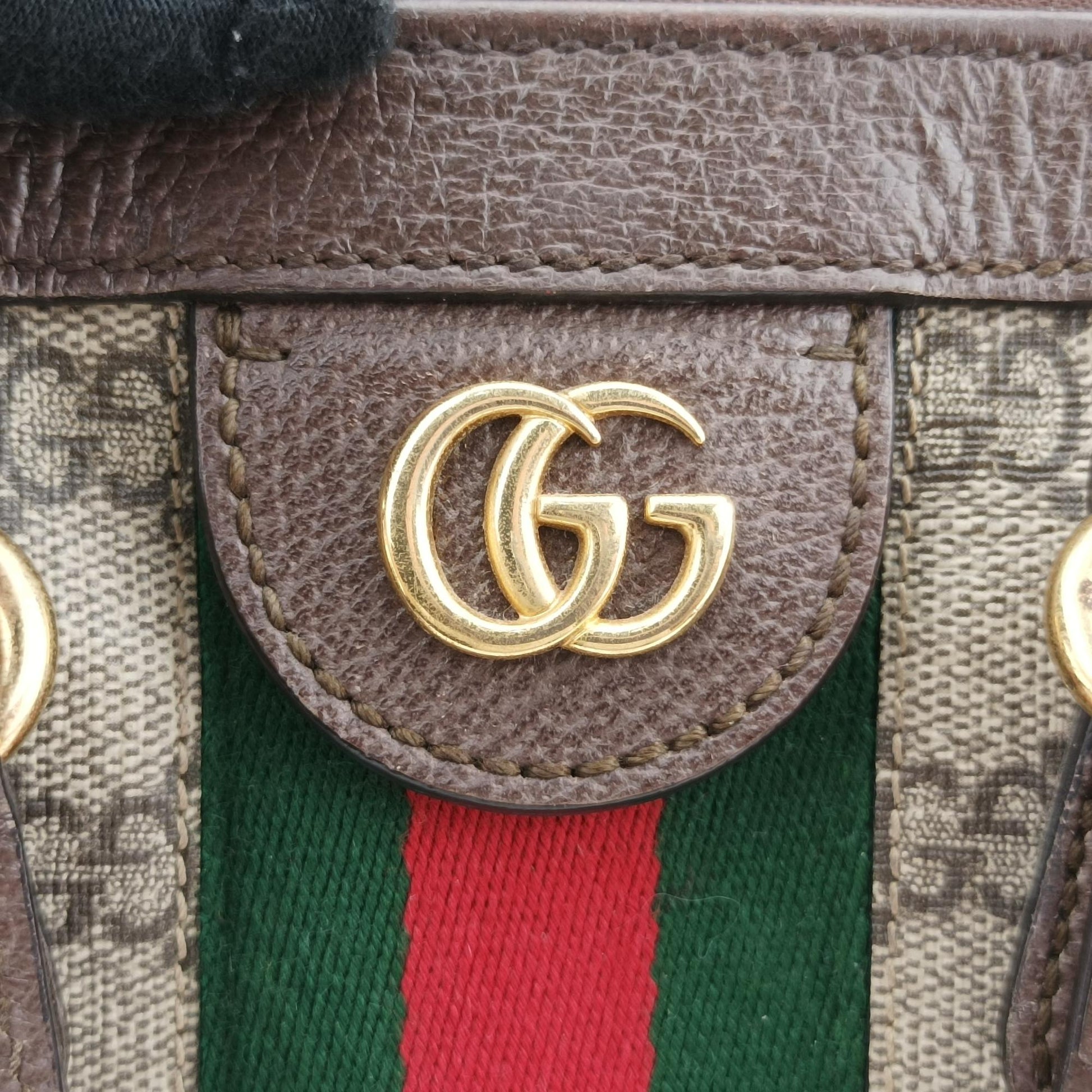 グッチ Gucci ショルダーバッグ レディース オフィディア ブラウン×レッド×グリーン PVCコーティングキャンバス×レザー 524537 I028191150