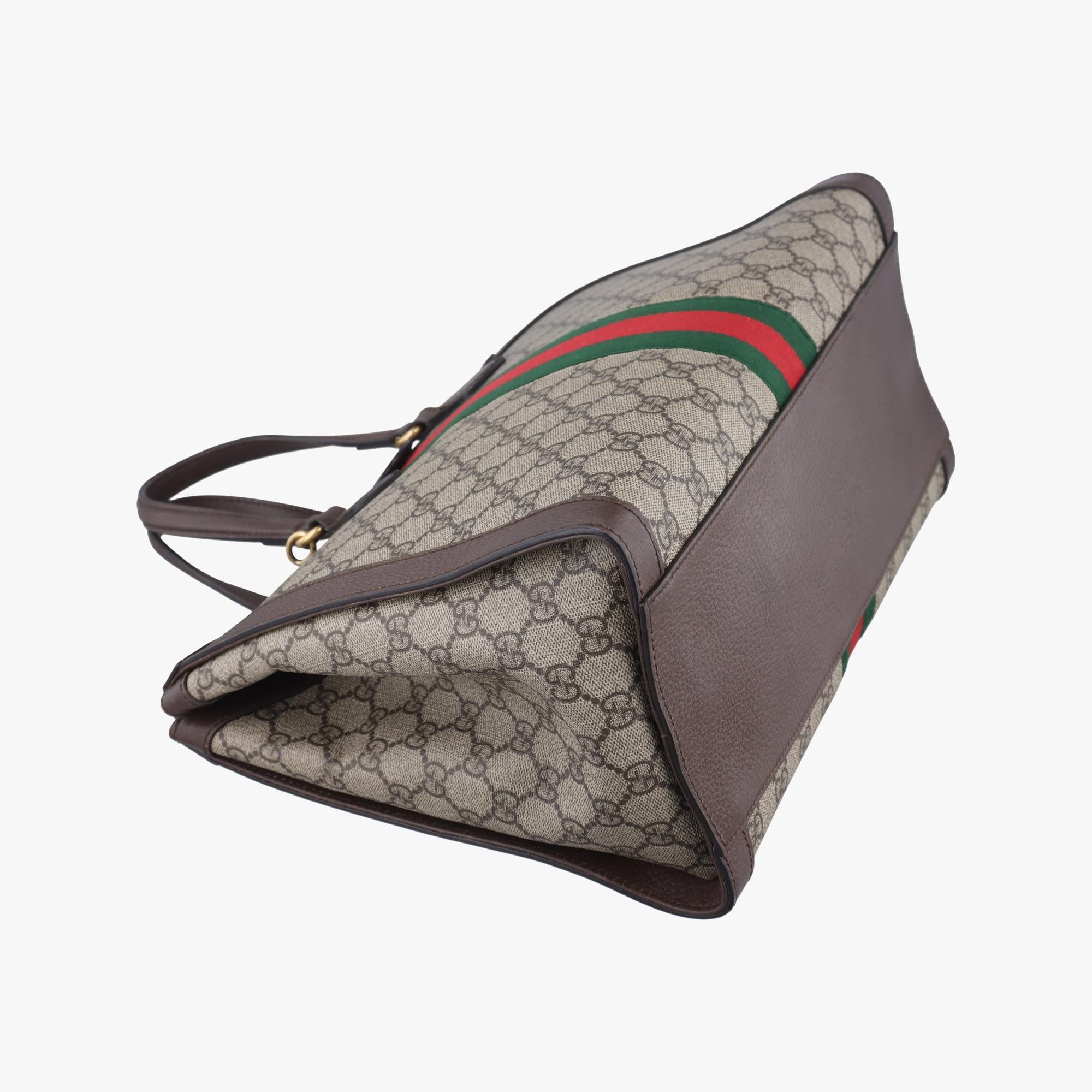 グッチ Gucci ショルダーバッグ レディース オフィディア ブラウン×レッド×グリーン PVCコーティングキャンバス×レザー 524537 I028191150