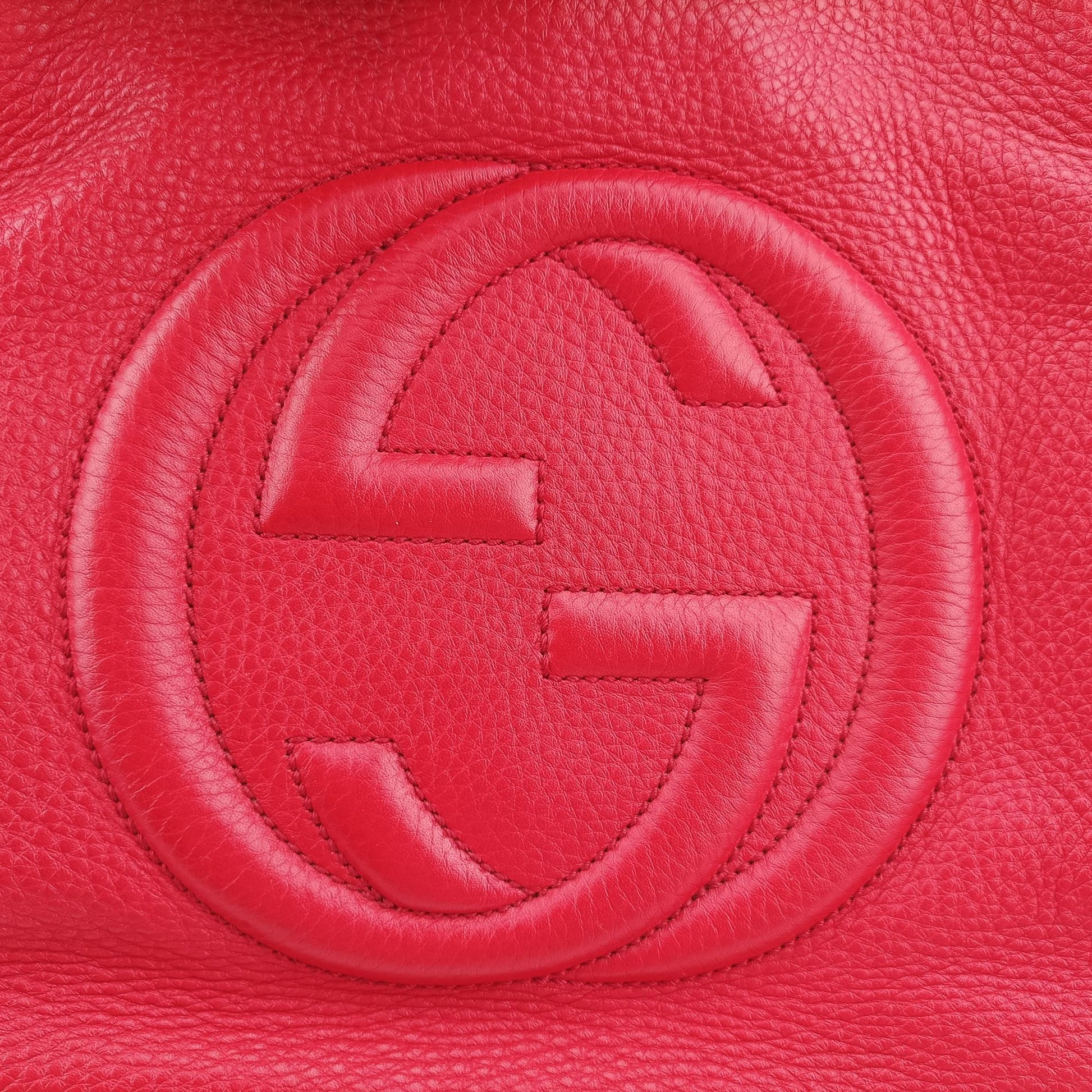 グッチ Gucci ショルダーバッグ レディース ソーホー レッド レザー 308982 B014406019