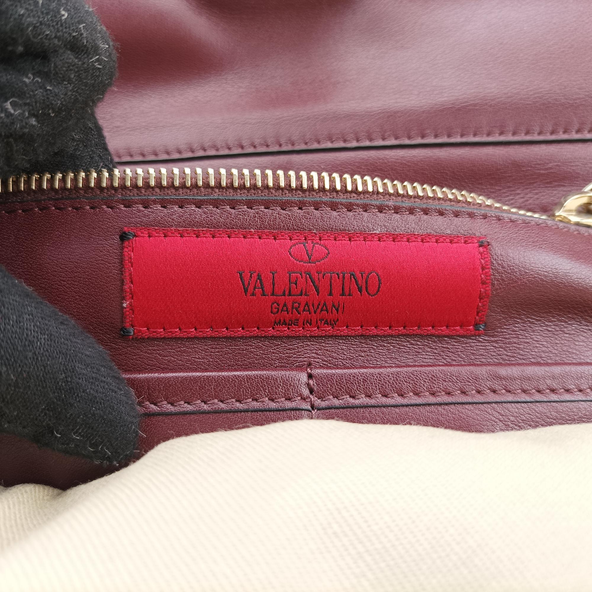 ヴァレンティノ Valentino ショルダーバッグ レディース ロックスタッズ ワインレッド レザー BS-F970BOL1