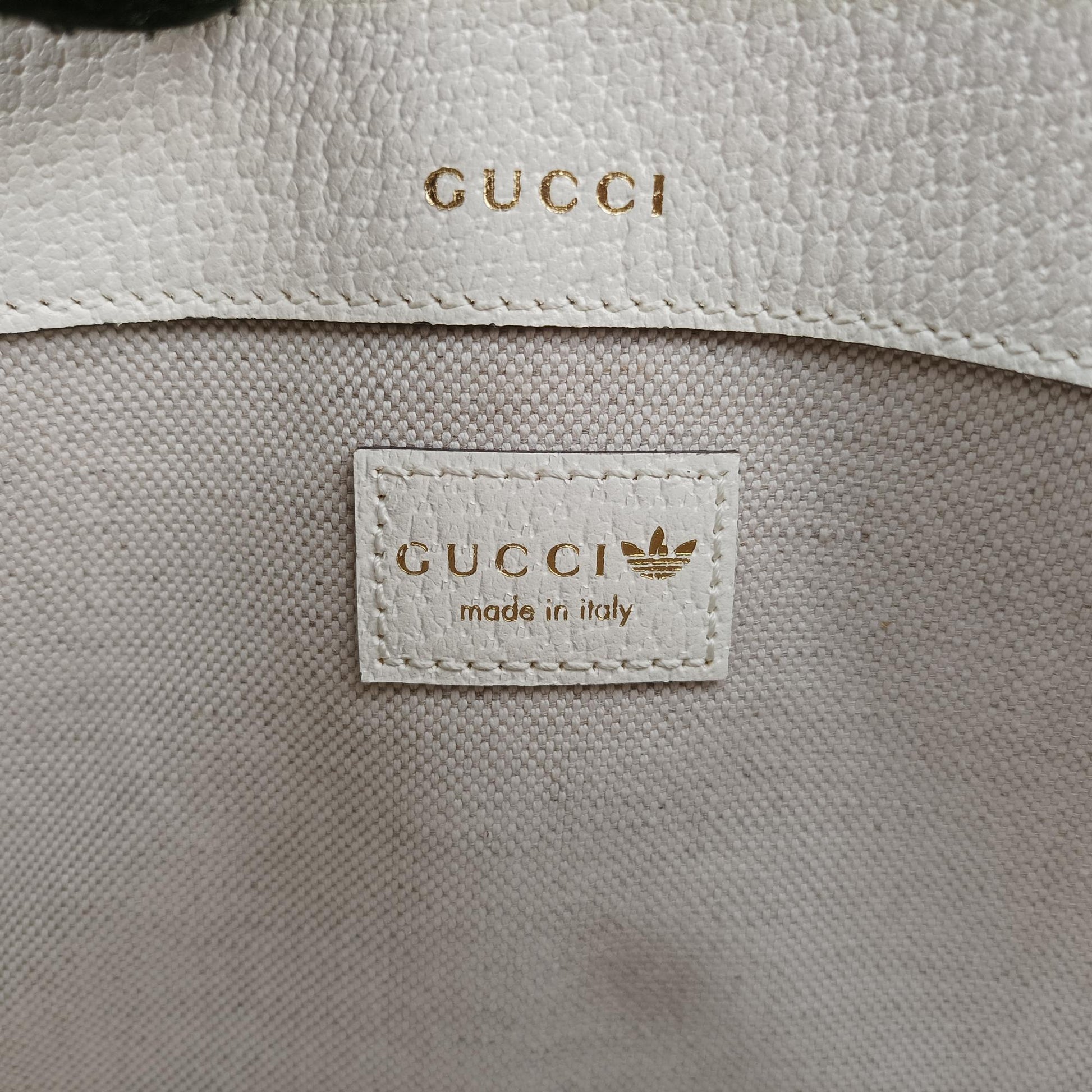 グッチ Gucci ショルダーバッグ レディース アディダスコラボ　ホースビット1955 ホワイト×ブラック レザー 658574 B038157019