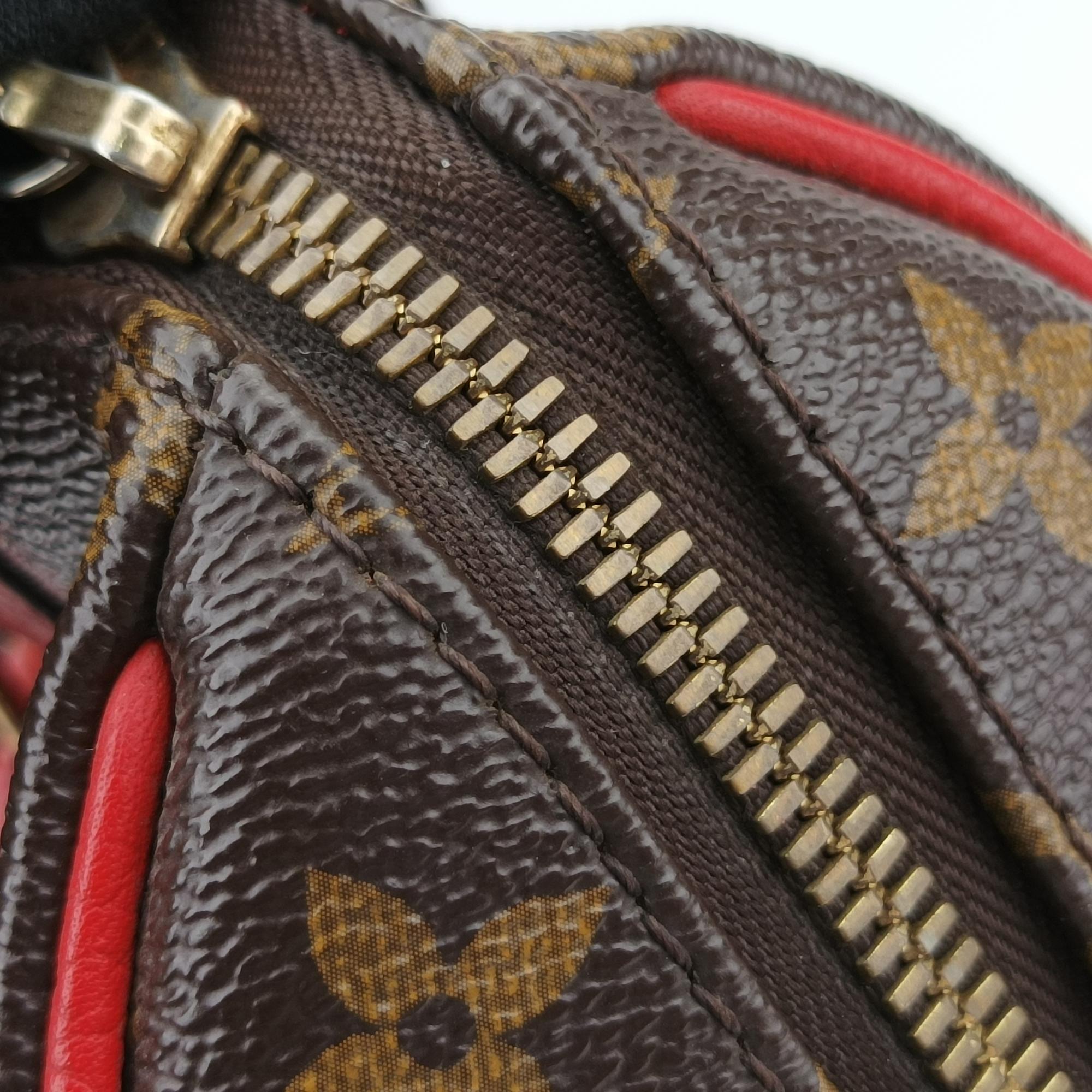 ルイヴィトン Louis Vuitton ハンドバッグ レディース レティーロPM モノグラム/ブラウン系×コクリコ モノグラムキャンバス×カーフレザー M50057 AH0155