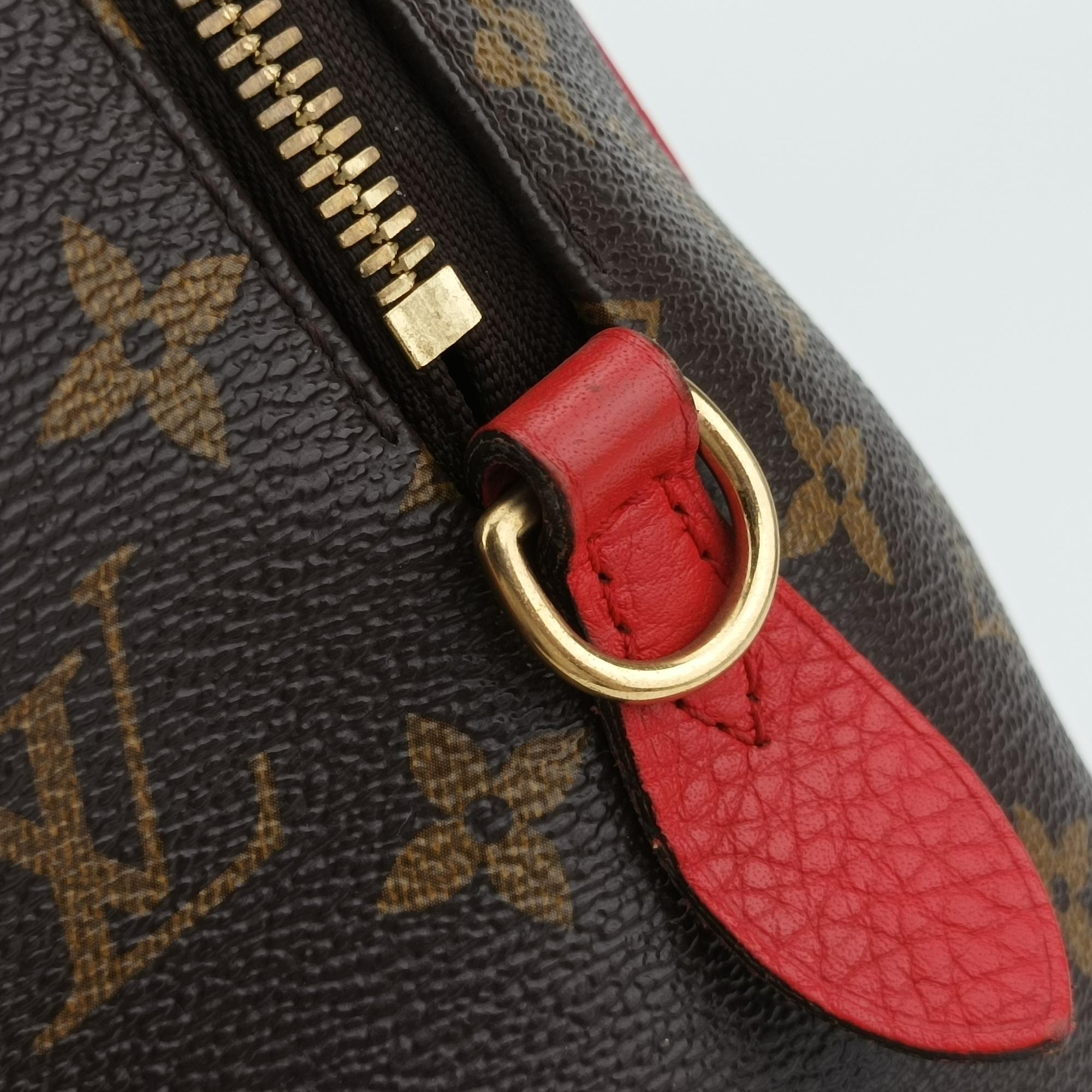 ルイヴィトン Louis Vuitton ハンドバッグ レディース レティーロPM モノグラム/ブラウン系×コクリコ モノグラムキャンバス×カーフレザー M50057 AH0155