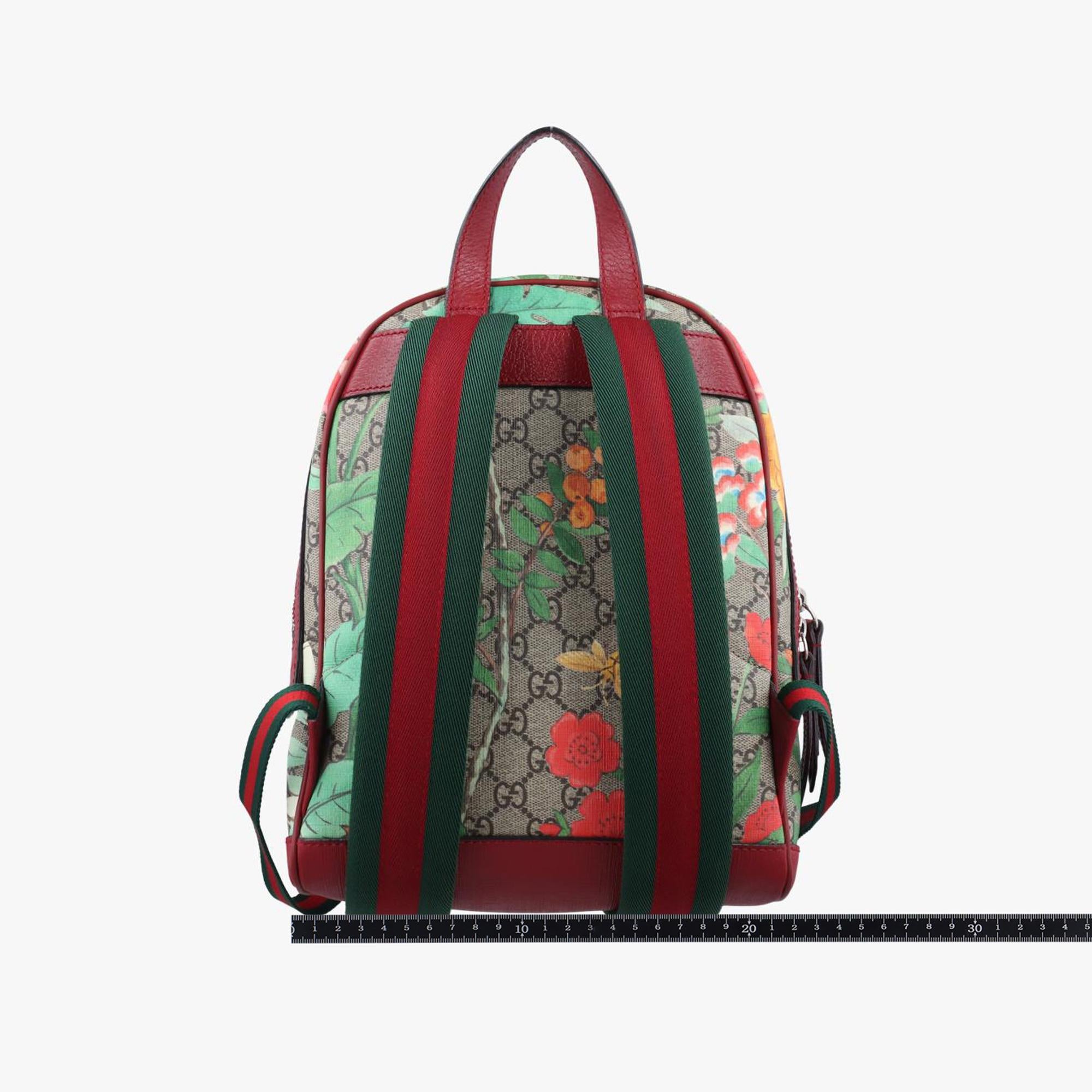 グッチ Gucci リュック/バックパック レディース GGスプリームティアン ベージュ×レッド×マルチ PVCコーティングキャンバス×レザー 427042 I021373812