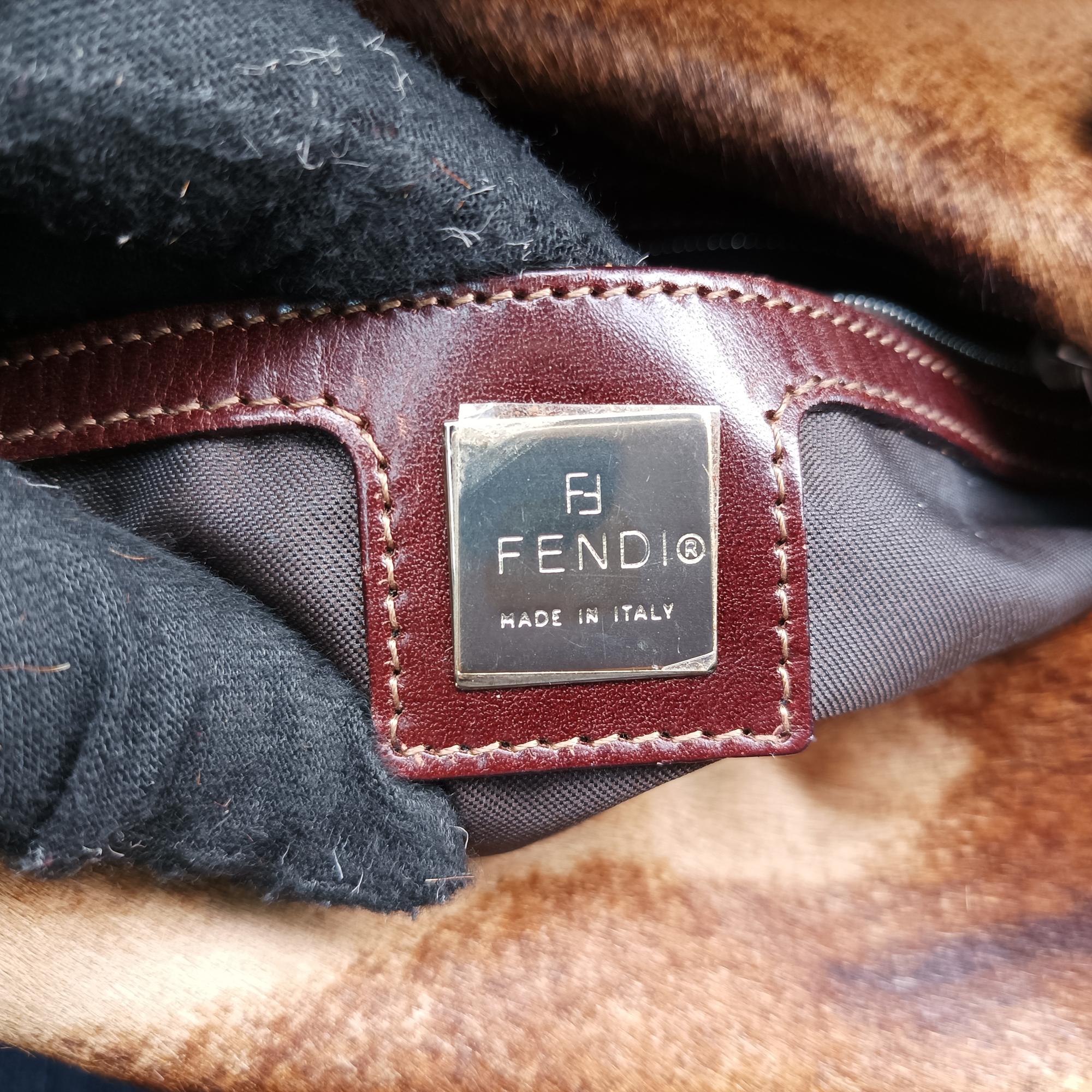 フェンディ Fendi ショルダーバッグ レディース マンマバケット ブラウン ハラコ 2211 26325 009