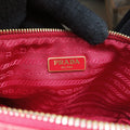 プラダ Prada ショルダーバッグ レディース ダブルジップ レッド サフィアーノレザー 1NF002 7/D