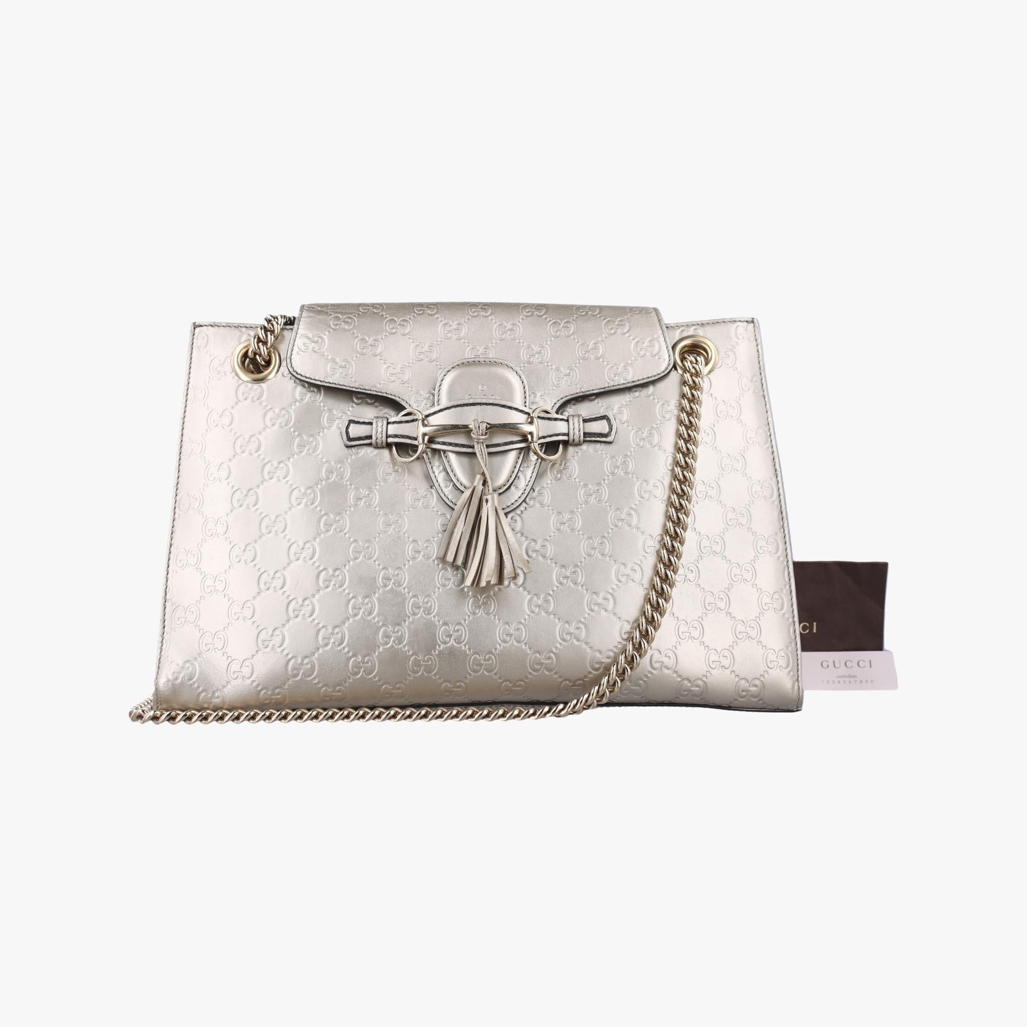 グッチ Gucci ショルダーバッグ レディース エミリー ゴールド レザー 295403 F018139542