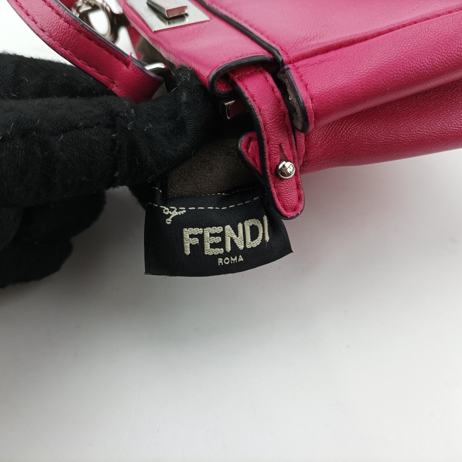 フェンディ Fendi ショルダーバッグ レディース マイクロ ピーカブー ローズ レッド レザー 8M0355-K47-169-8241