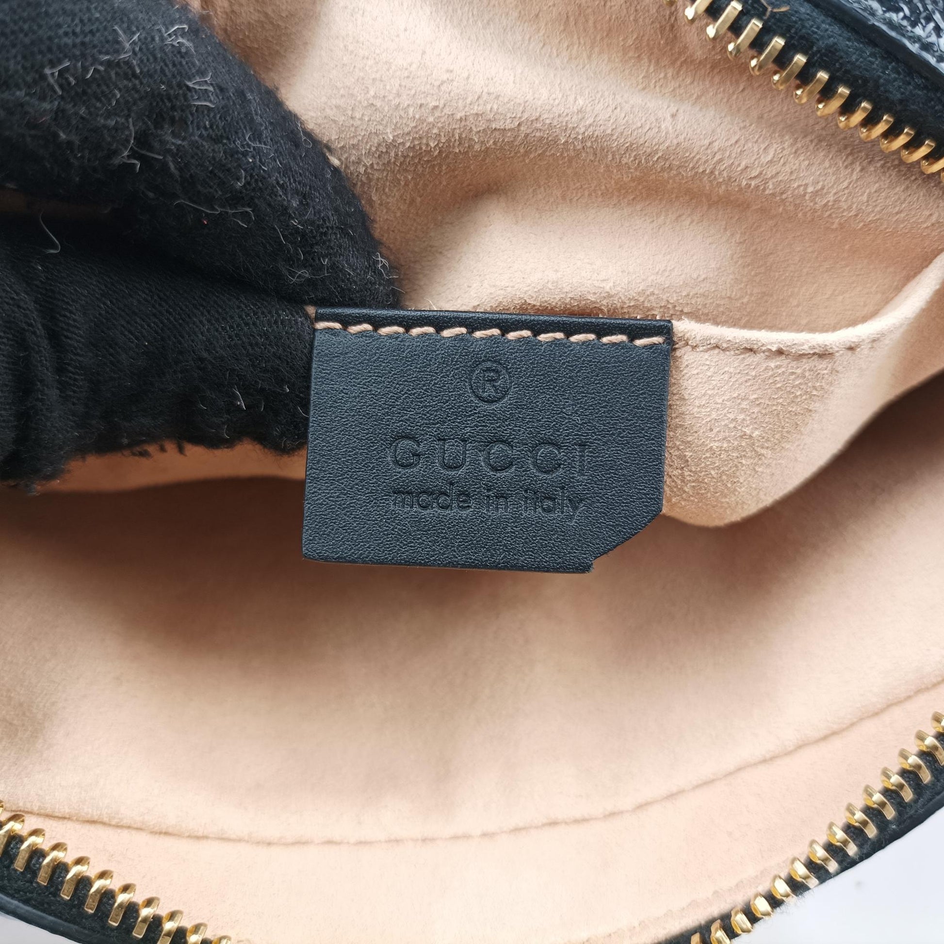 グッチ Gucci ショルダーバッグ レディース オフィディア レッド×ブラック スエード×レザー  517350