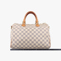 ルイヴィトン Louis Vuitton ボストンバッグ レディース スピーディ30 アズール ダミエキャンバス N41533 DU1125