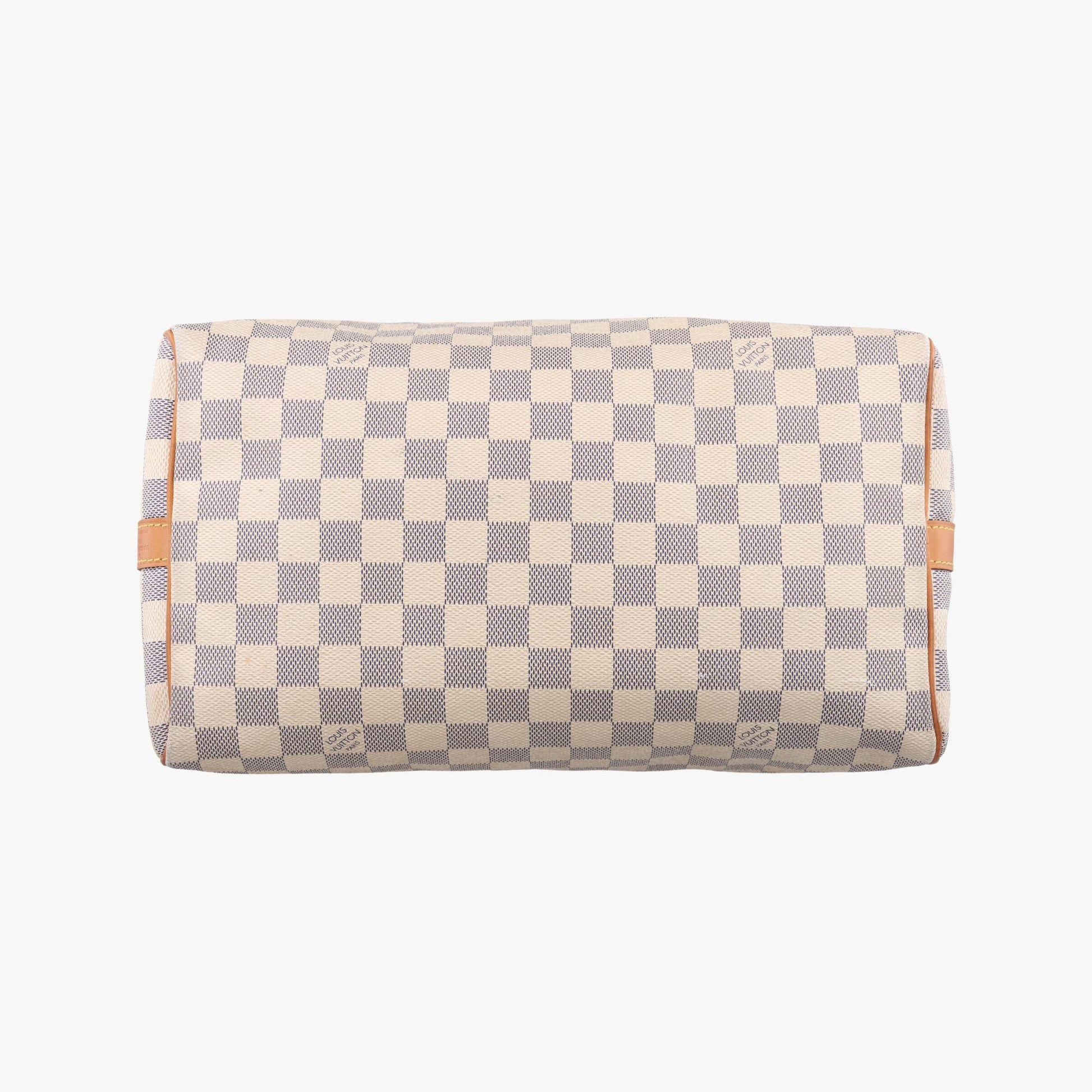 ルイヴィトン Louis Vuitton ボストンバッグ レディース スピーディ30 アズール ダミエキャンバス N41533 DU1125