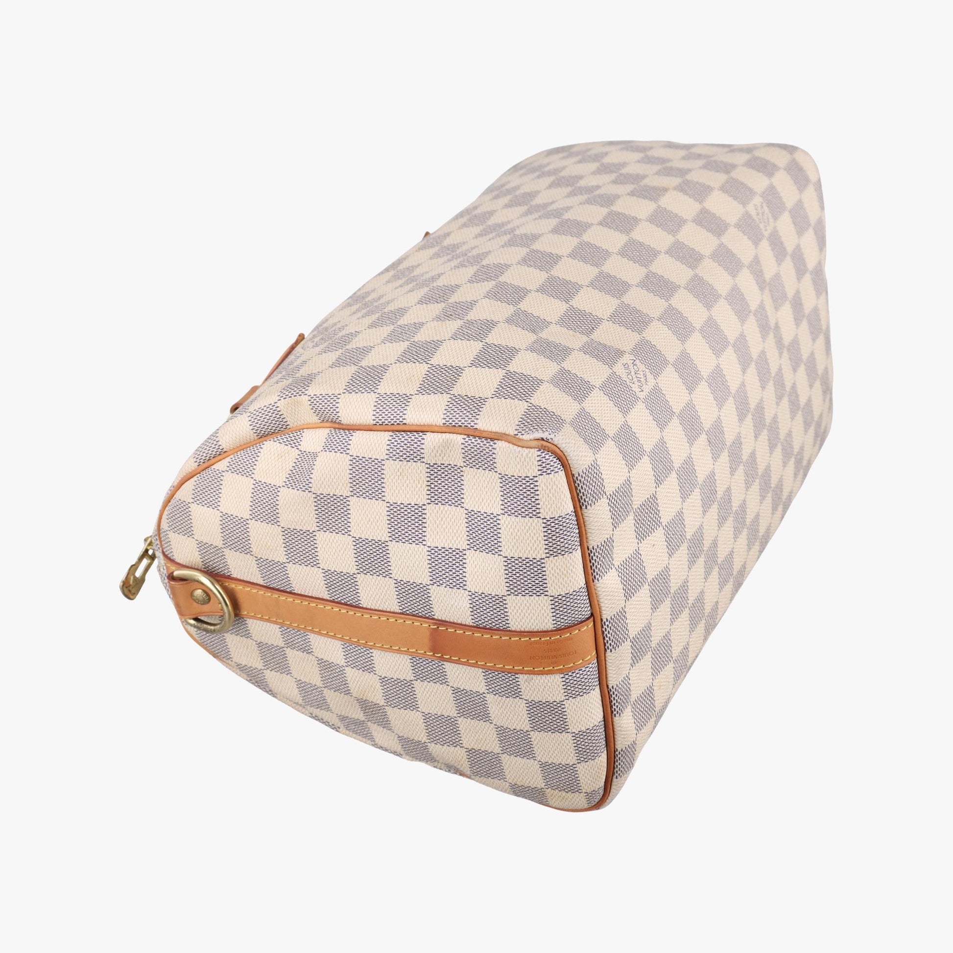 ルイヴィトン Louis Vuitton ボストンバッグ レディース スピーディ30 アズール ダミエキャンバス N41533 DU1125