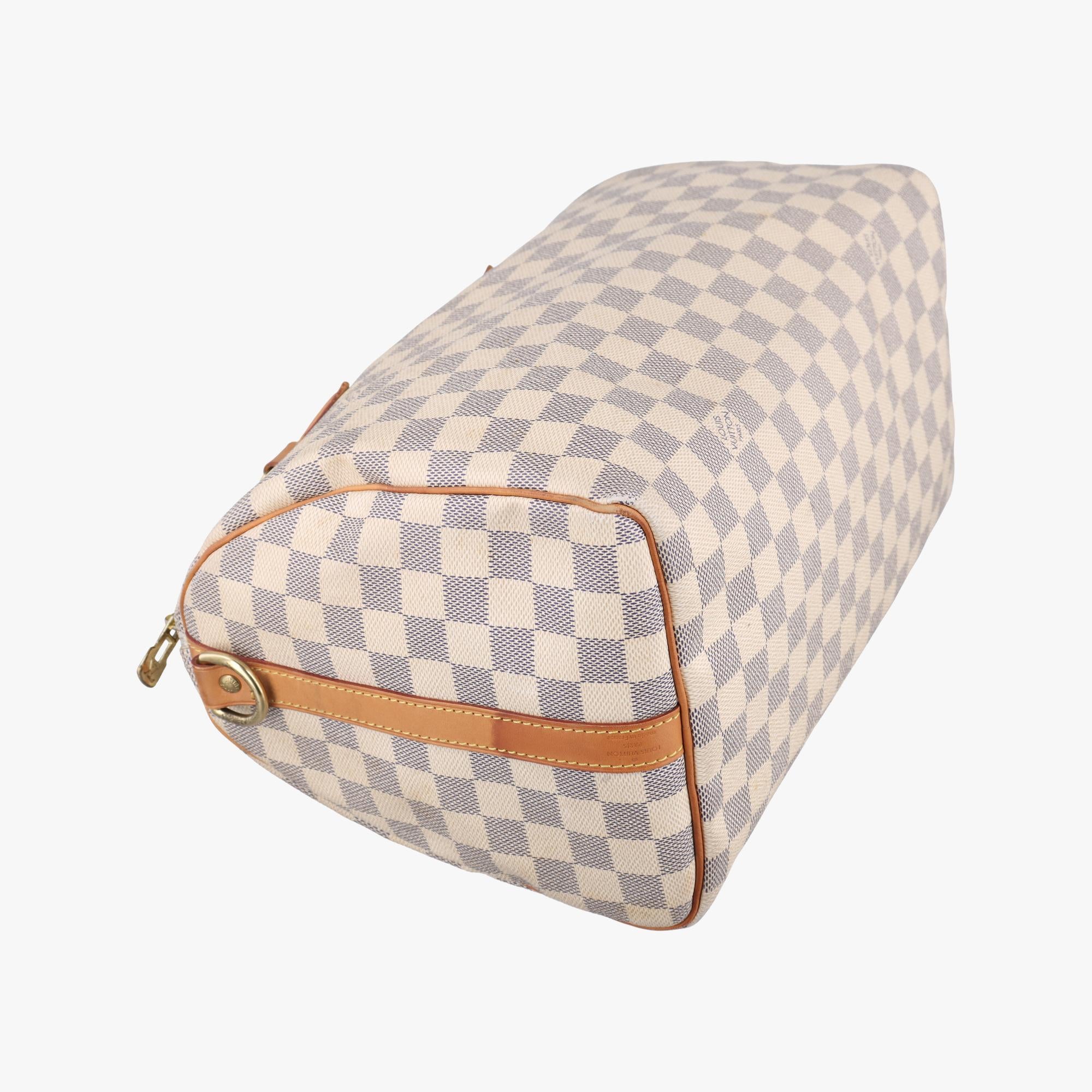 ルイヴィトン Louis Vuitton ボストンバッグ レディース スピーディ30 アズール ダミエキャンバス N41533 DU1125