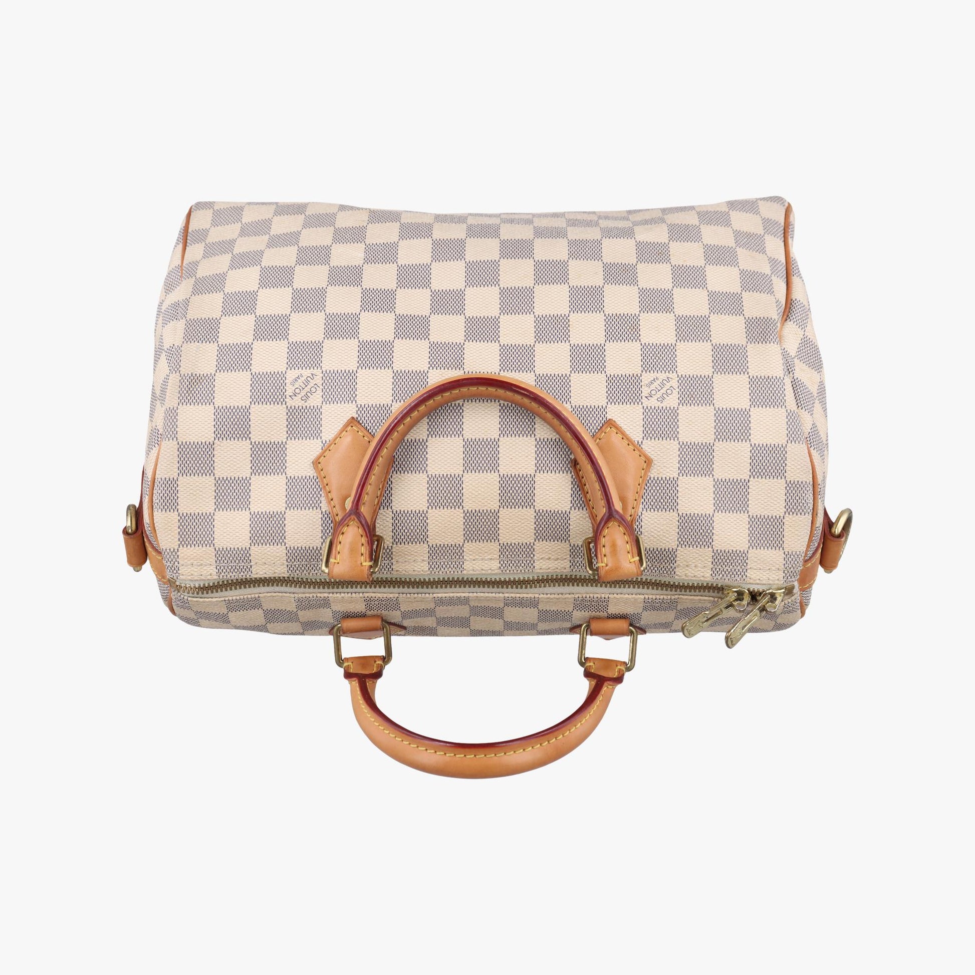 ルイヴィトン Louis Vuitton ボストンバッグ レディース スピーディ30 アズール ダミエキャンバス N41533 DU1125