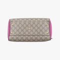 グッチ Gucci ボストンバッグ レディース GGスプリーム ベージュ xレッド xピンク PVCコーティングキャンバス×レザー 409529 I019161256