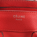 セリーヌ Celine ハンドバッグ レディース ラゲージマイクロショッパー オレンジ レザー S-AT-0162 S-PA-0172