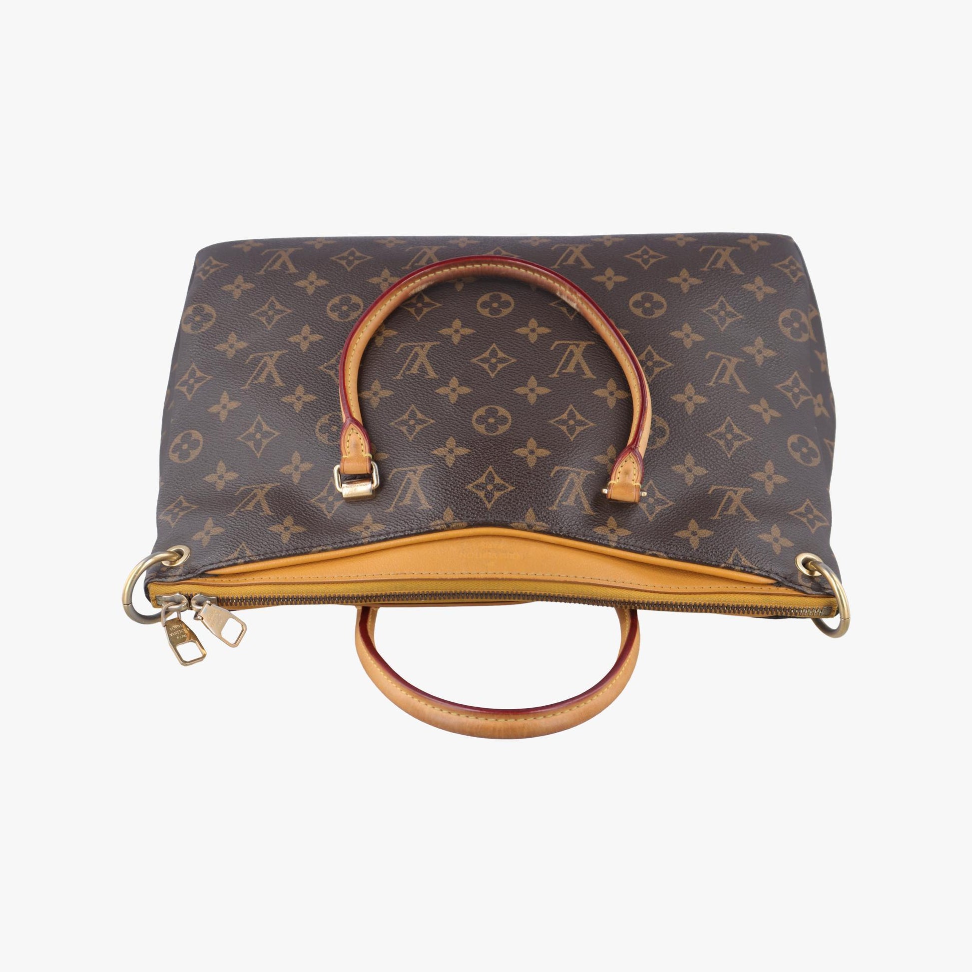 ルイヴィトン Louis Vuitton ショルダーバッグ レディース パラス モノグラム/ブラウン系×サフラン モノグラムキャンバス×カーフレザー M40929 SP3173