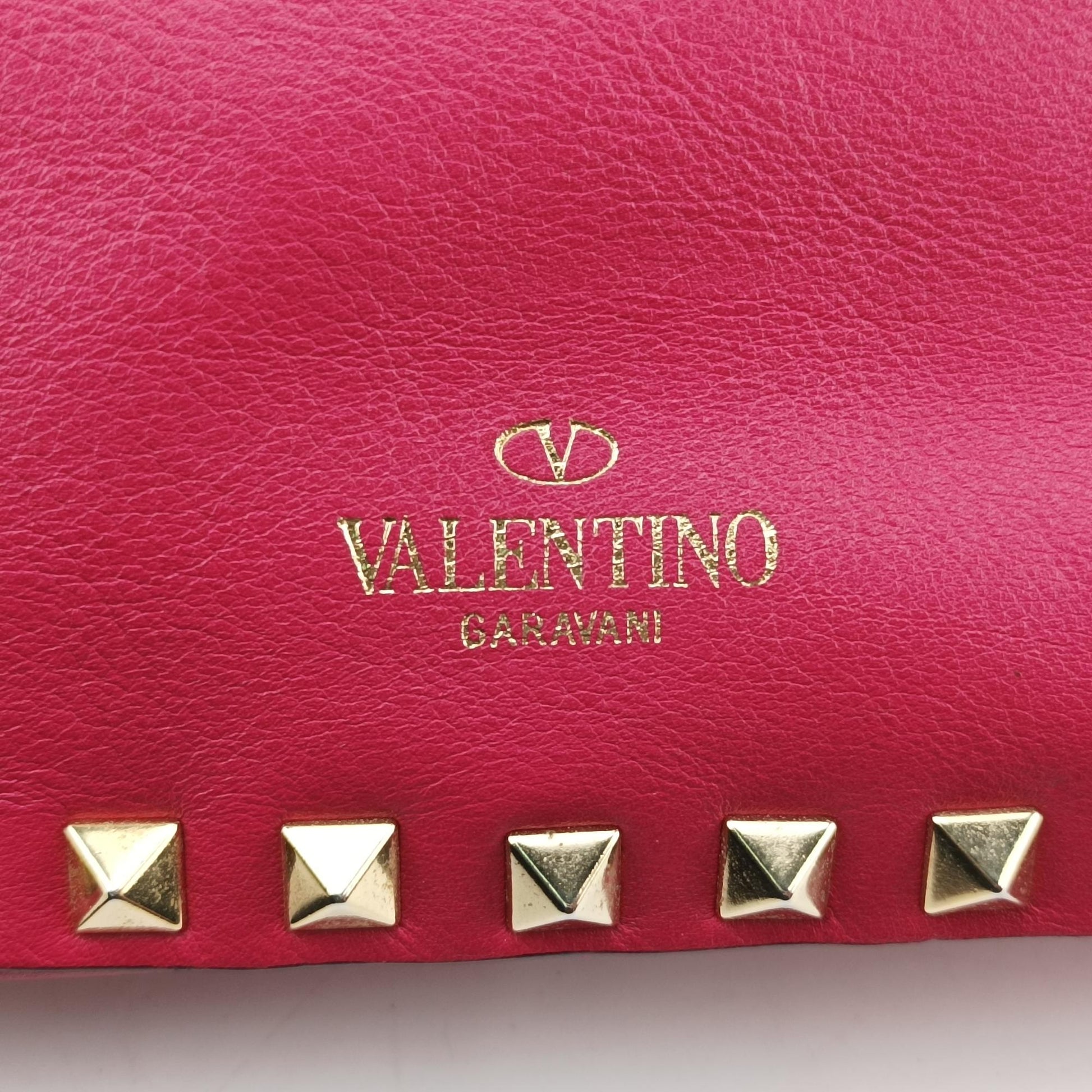 ヴァレンティノ Valentino ショルダーバッグ レディース ロックスタッズ ローズ レッド レザー