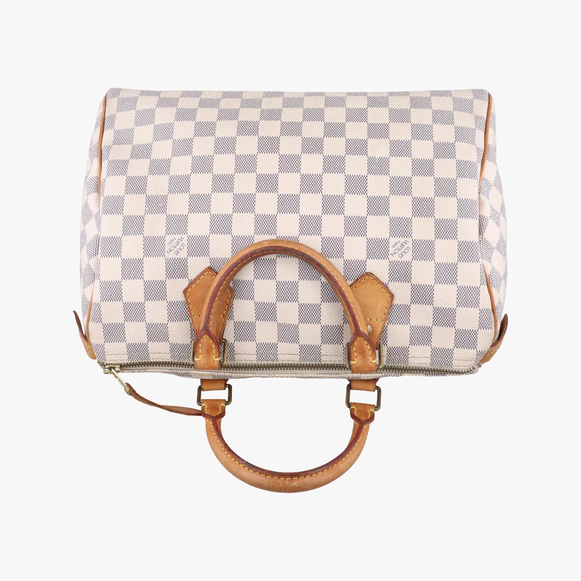 ルイヴィトン Louis Vuitton ボストンバッグ レディース スピーディ30 アズール ダミエキャンバス N41533 DU3089