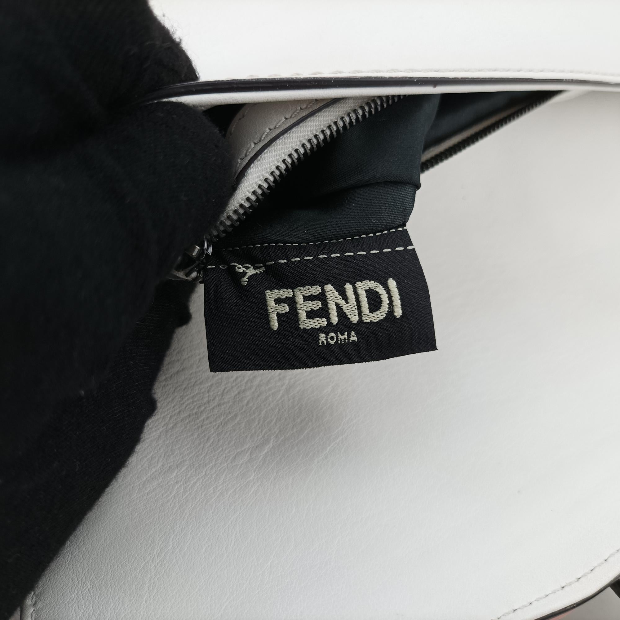 フェンディ Fendi ショルダーバッグ レディース バゲット ホワイト レザー 8BR600-I8L-169-10429