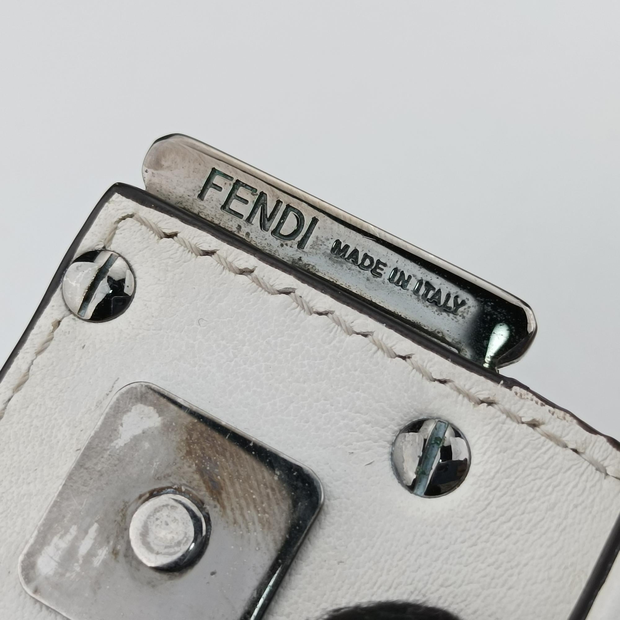 フェンディ Fendi ショルダーバッグ レディース バゲット ホワイト レザー 8BR600-I8L-169-10429