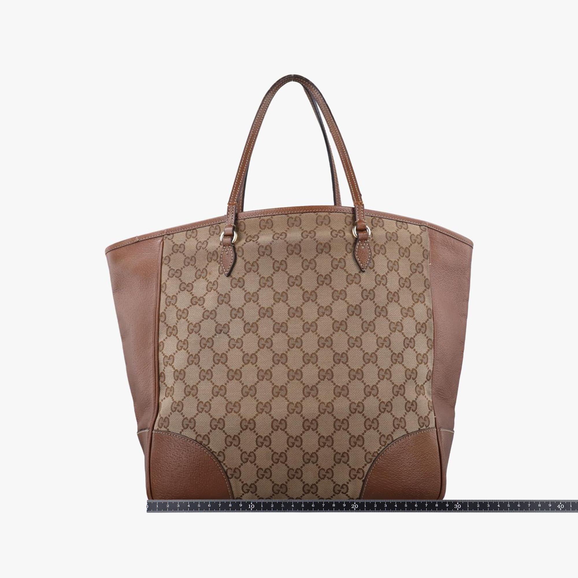 グッチ Gucci ショルダーバッグ レディース ブリー ベージュxブラウン キャンバス×レザー 323671 E014919690