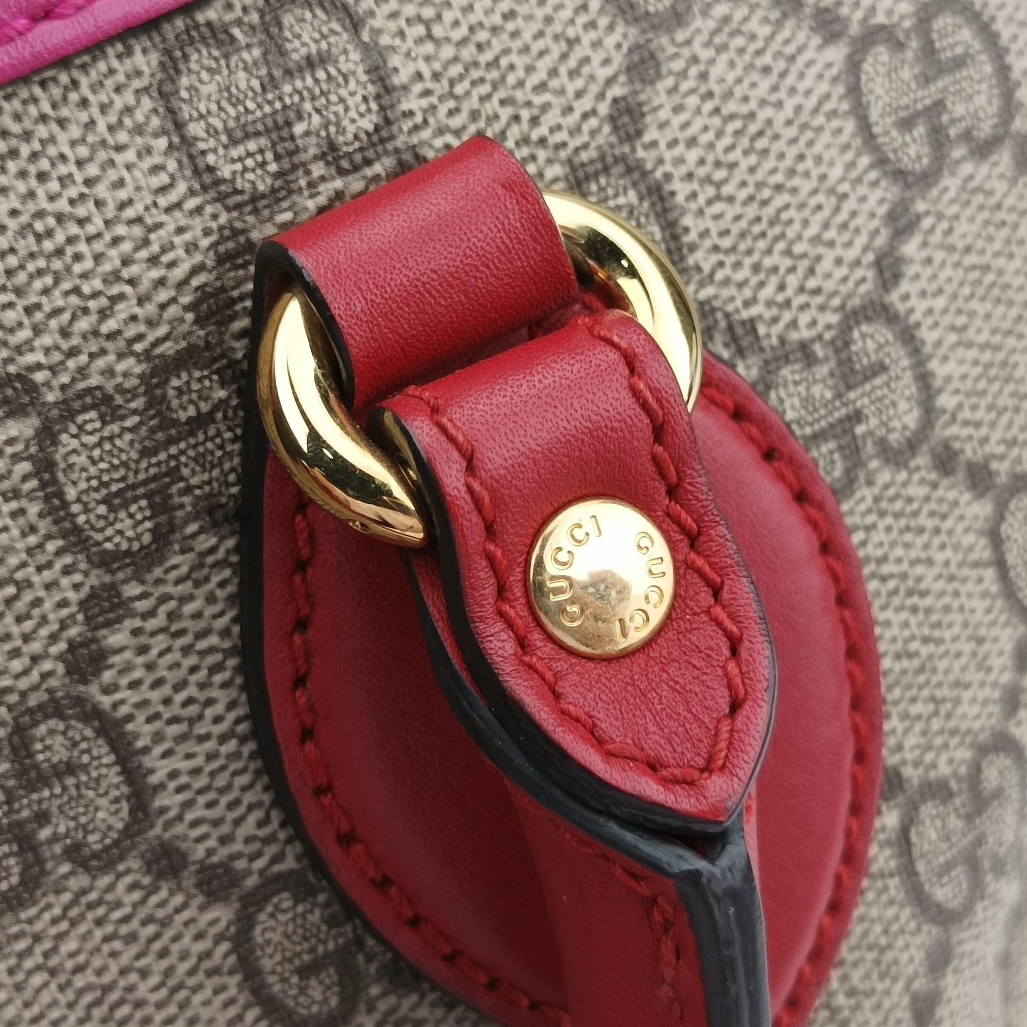 グッチ Gucci ボストンバッグ レディース GGスプリーム マルチカラー PVCコーティングキャンバス×レザー 409529 B019123034