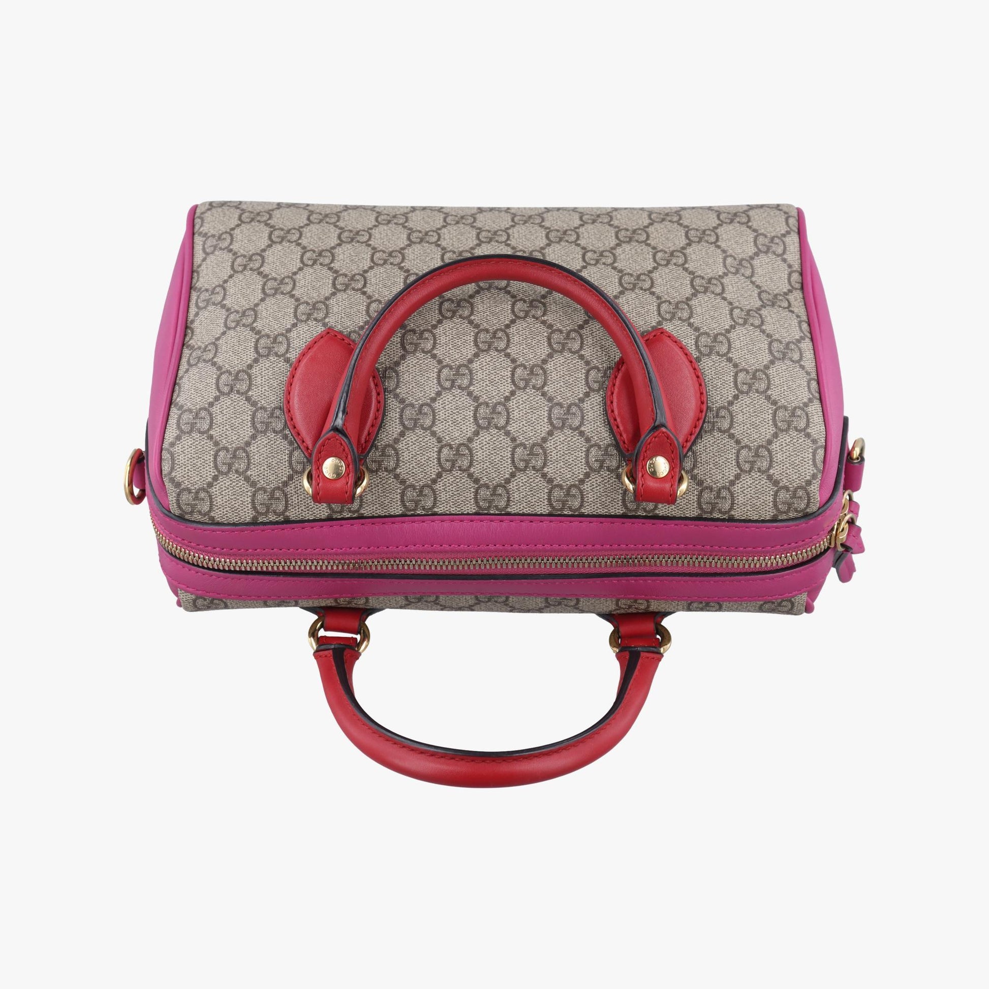 グッチ Gucci ボストンバッグ レディース GGスプリーム マルチカラー PVCコーティングキャンバス×レザー 409529 B019123034