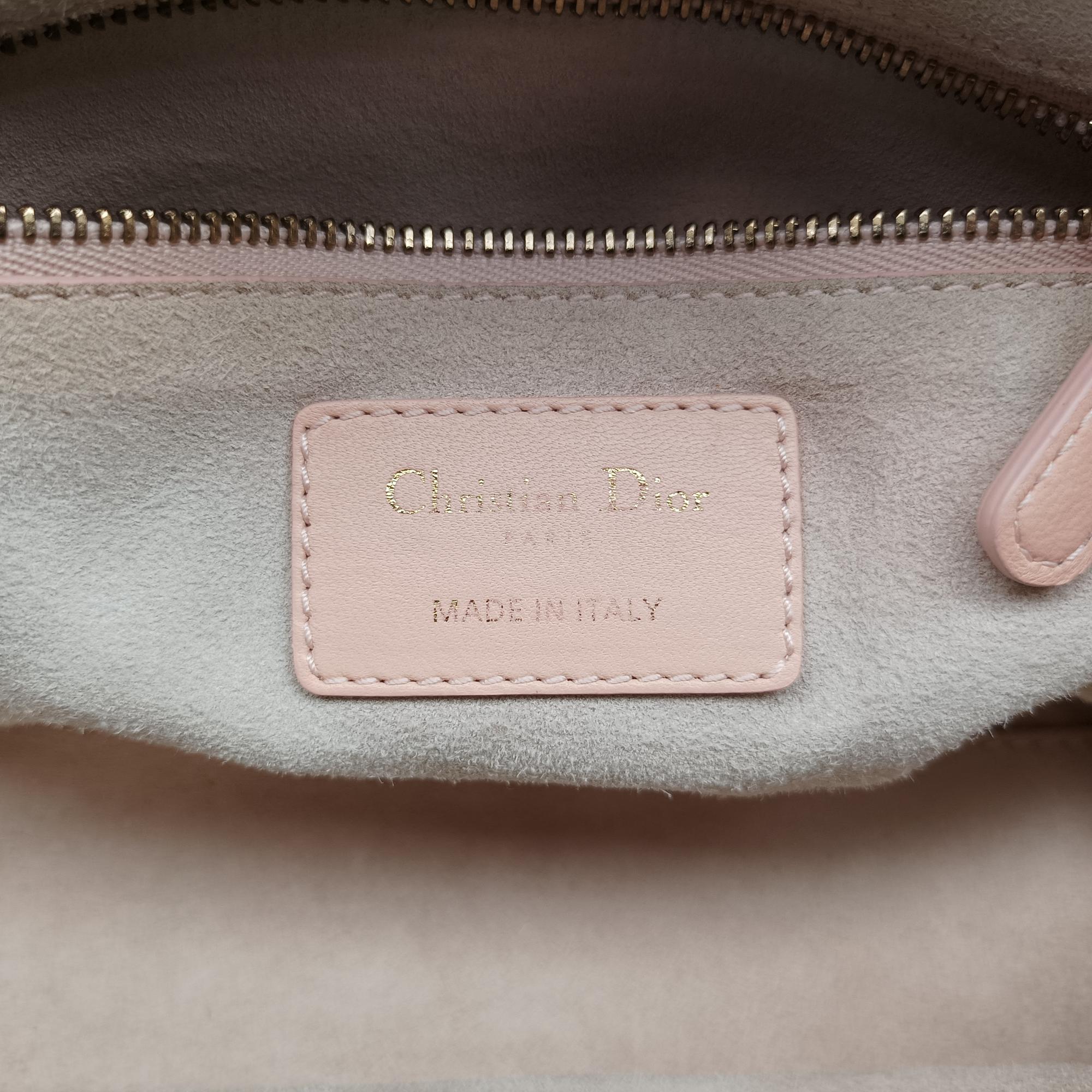 クリスチャンディオール Christian Dior ショルダーバッグ レディース レディディオール ピンク ラムスキン 28-MA-0157