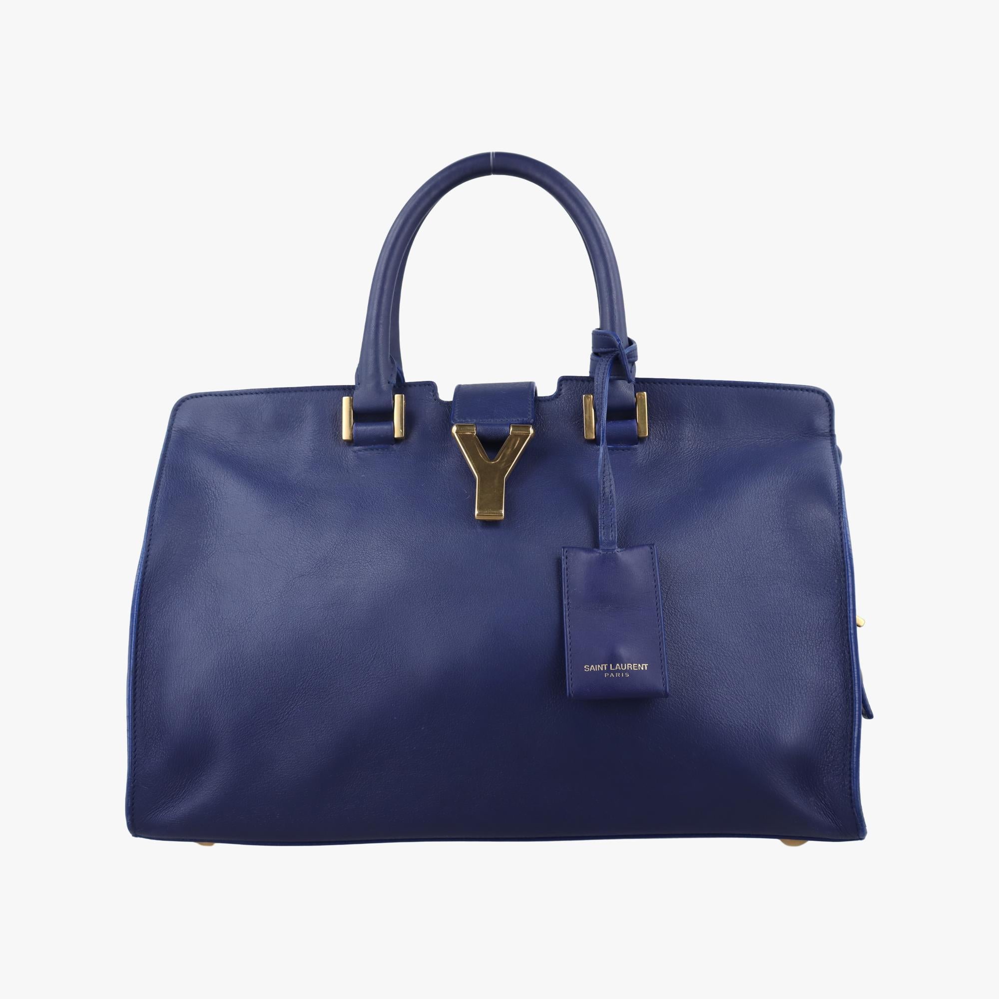 イヴサンローラン Yves saint Laurent ショルダーバッグ レディース Yライン　プチカバス ブルー レザー 311210.527066