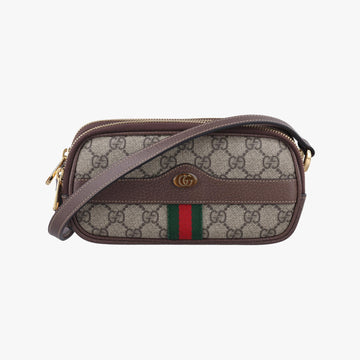 グッチ Gucci ショルダーバッグ レディース オフィディア グレー PVCコーティングキャンバス×レザー 546597