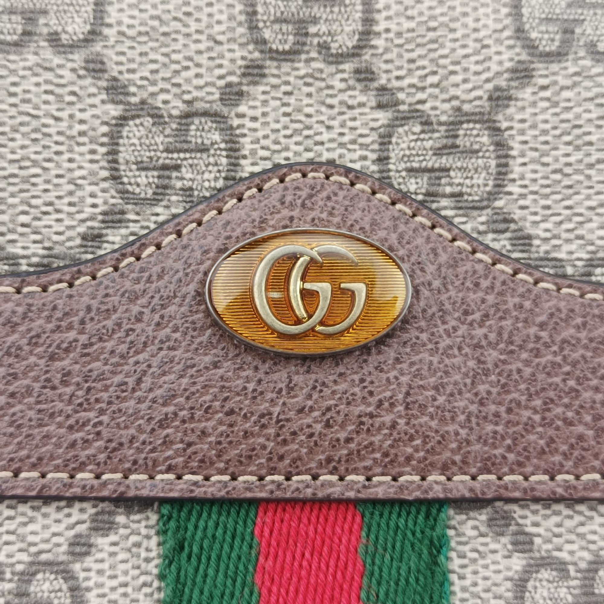 グッチ Gucci ショルダーバッグ レディース オフィディア グレー PVCコーティングキャンバス×レザー 546597