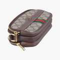 グッチ Gucci ショルダーバッグ レディース オフィディア グレー PVCコーティングキャンバス×レザー 546597