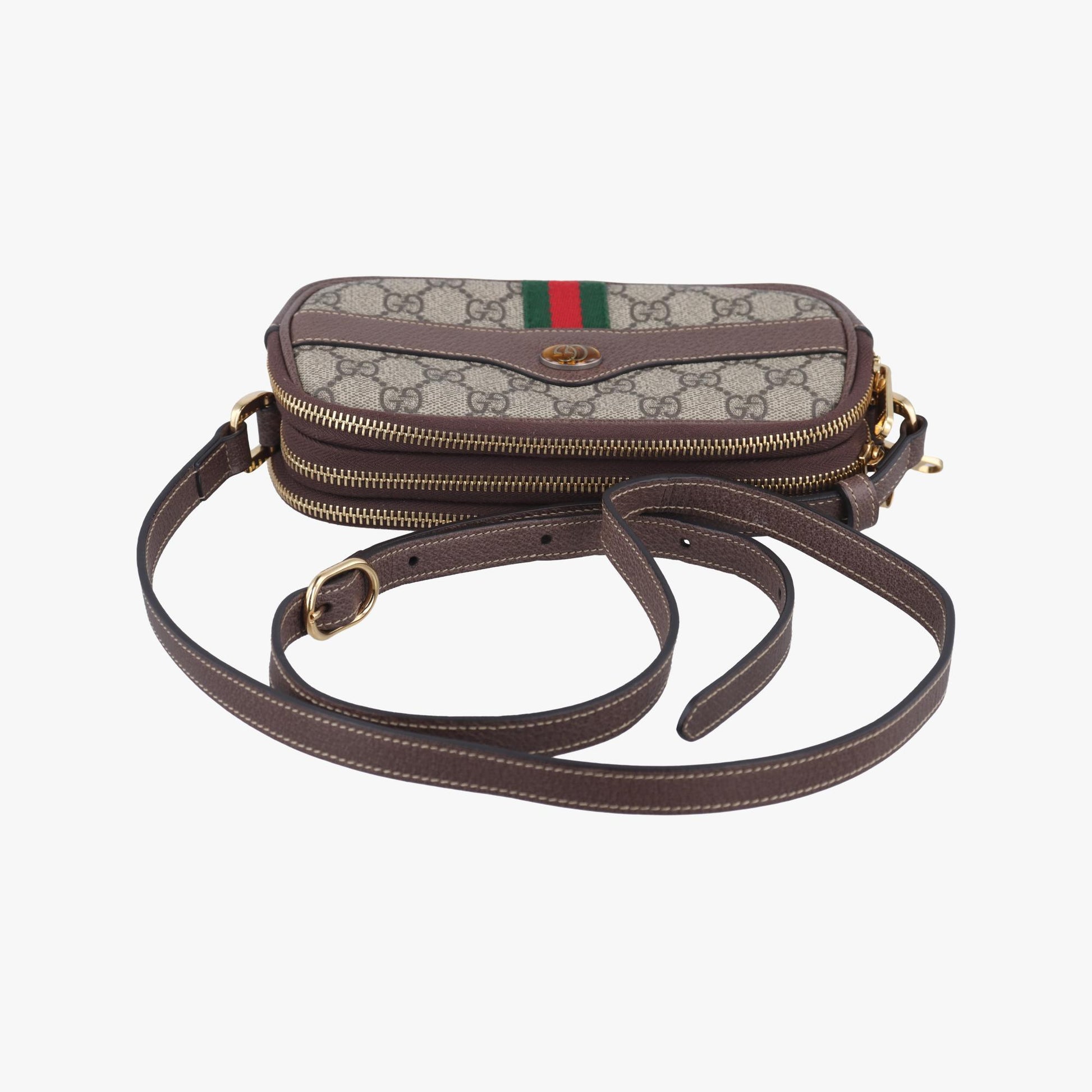 グッチ Gucci ショルダーバッグ レディース オフィディア グレー PVCコーティングキャンバス×レザー 546597