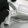 シャネル Chanel ショルダーバッグ レディース ルレックス グランド コントロール プルート グリッター フラップ シルバー メタリックラムスキン × ニット A91984 24936021