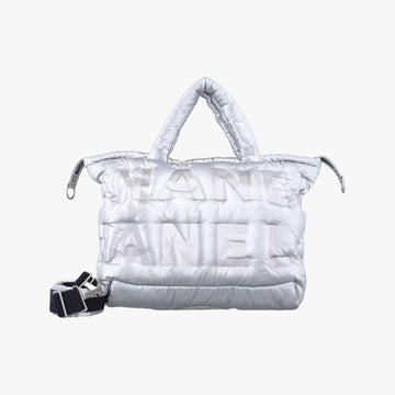 シャネル Chanel ショルダーバッグ レディース ドゥドゥーン ココ シルバー ナイロン A91937 25036997