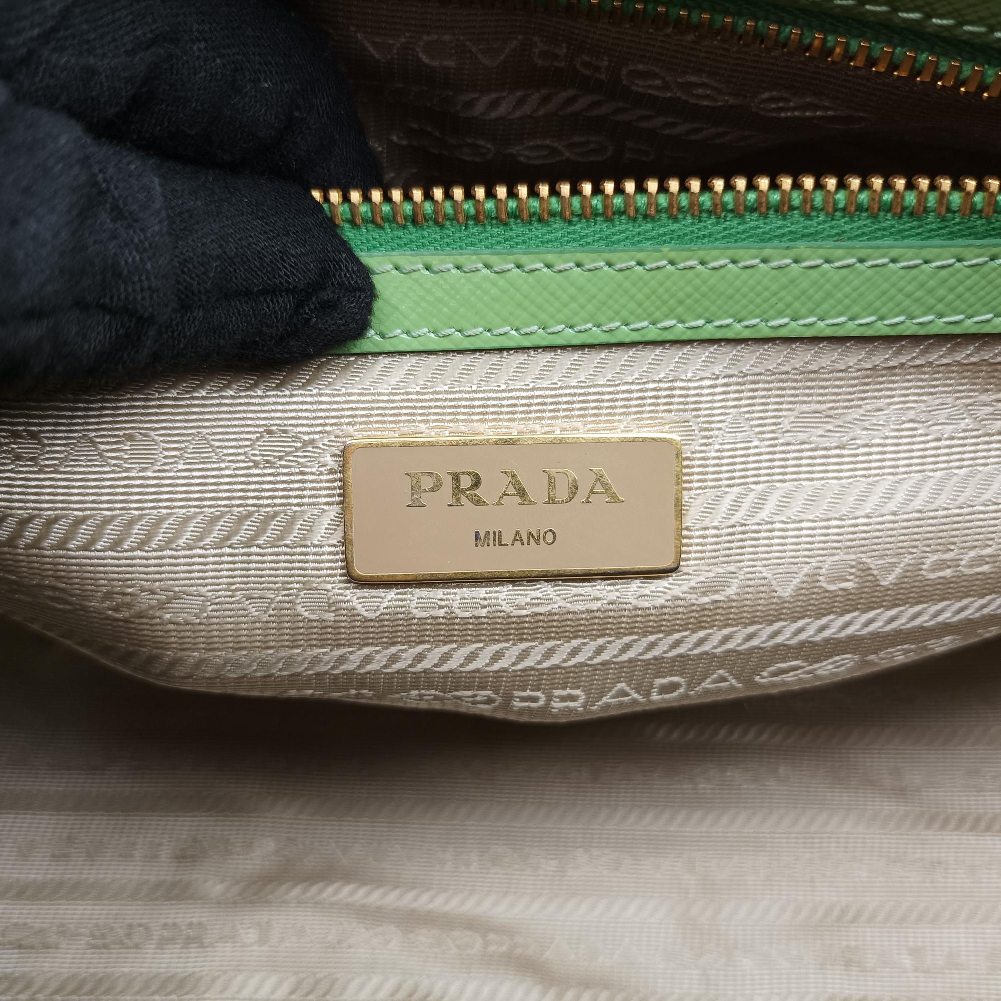 プラダ Prada ボストンバッグ レディース ボーリング グリーン サフィアーノレザー BL845Y 14