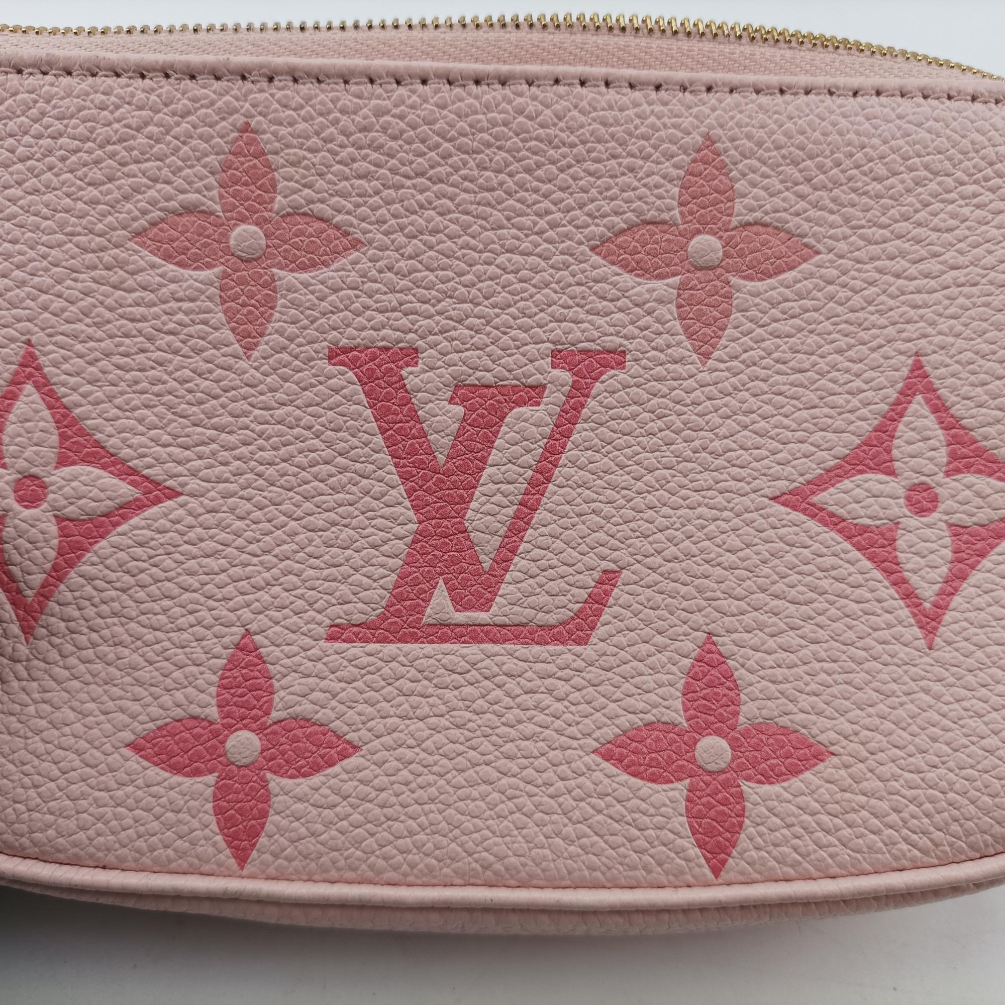 ルイヴィトン Louis Vuitton ハンドバッグ レディース ミニポシェットアクセソワール ローザ モノグラム アンプラント M80501 ICチップ