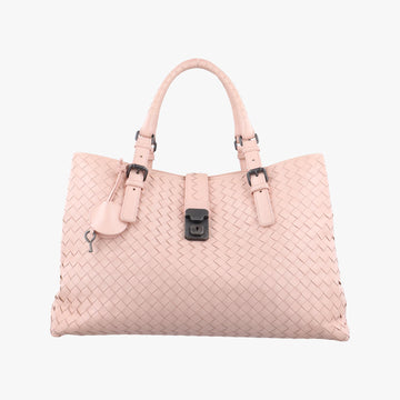 ボッテガヴェネタ Bottega Veneta ハンドバッグ レディース ローマ イントレチャート ピンク ラムスキン B04026925E