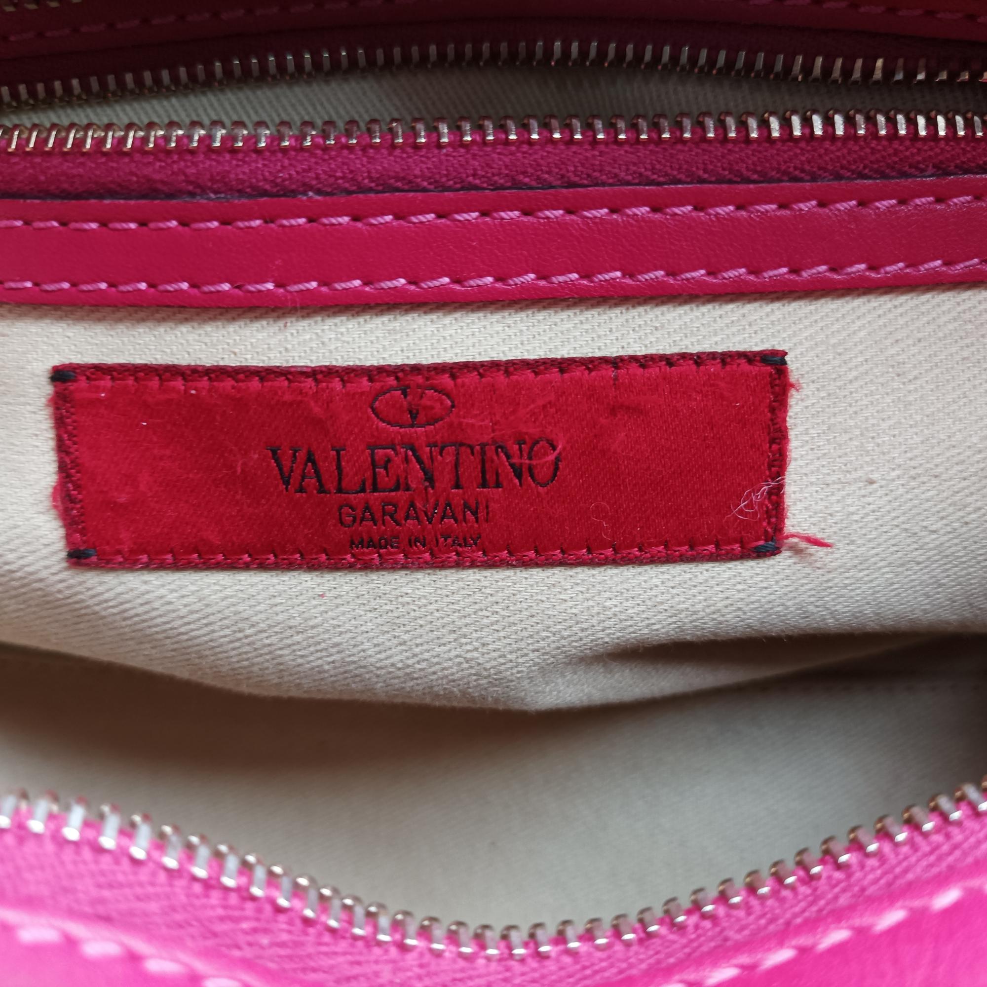 ヴァレンティノ Valentino ショルダーバッグ レディース ロックスタッズ ローズ レッド レザー BGF540BOL1