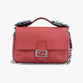 フェンディ Fendi ショルダーバッグ レディース ダブルマイクロバゲット レッド レザー 8M0371-9PX-179-3355