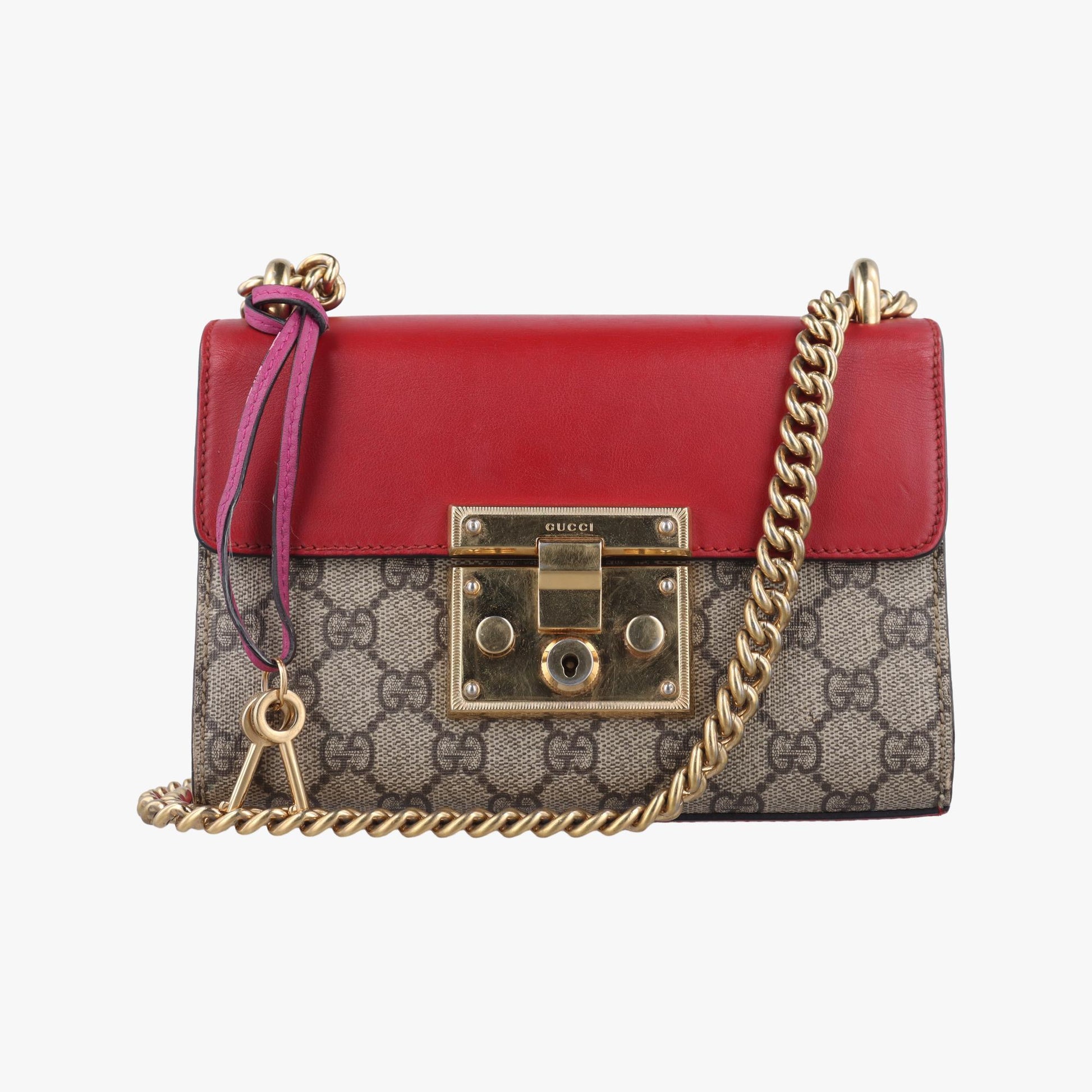 グッチ Gucci ショルダーバッグ レディース パドロック マルチカラー PVCコーティングキャンバス×レザー 409487 B021088415