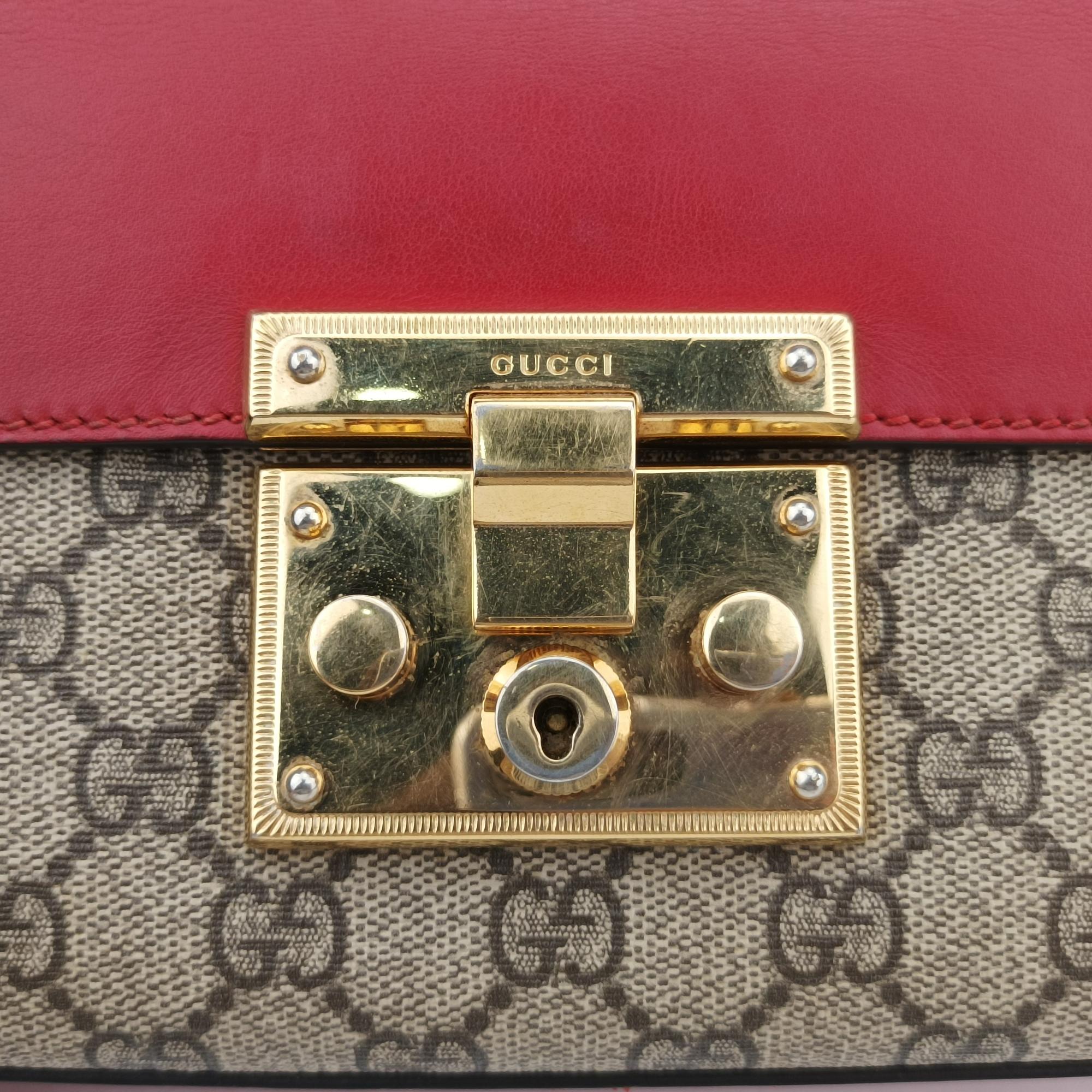 グッチ Gucci ショルダーバッグ レディース パドロック マルチカラー PVCコーティングキャンバス×レザー 409487 B021088415