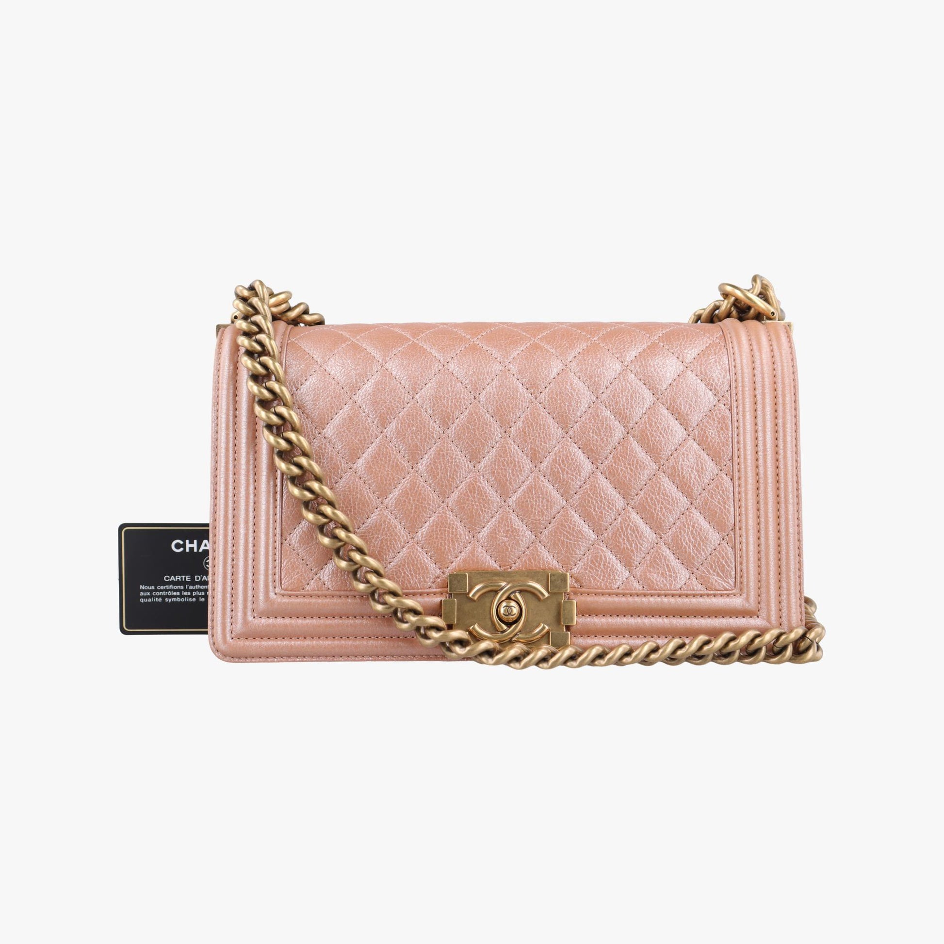 シャネル Chanel ショルダーバッグ レディース ボーイシャネル ゴールド ラムスキン A67086 20476822