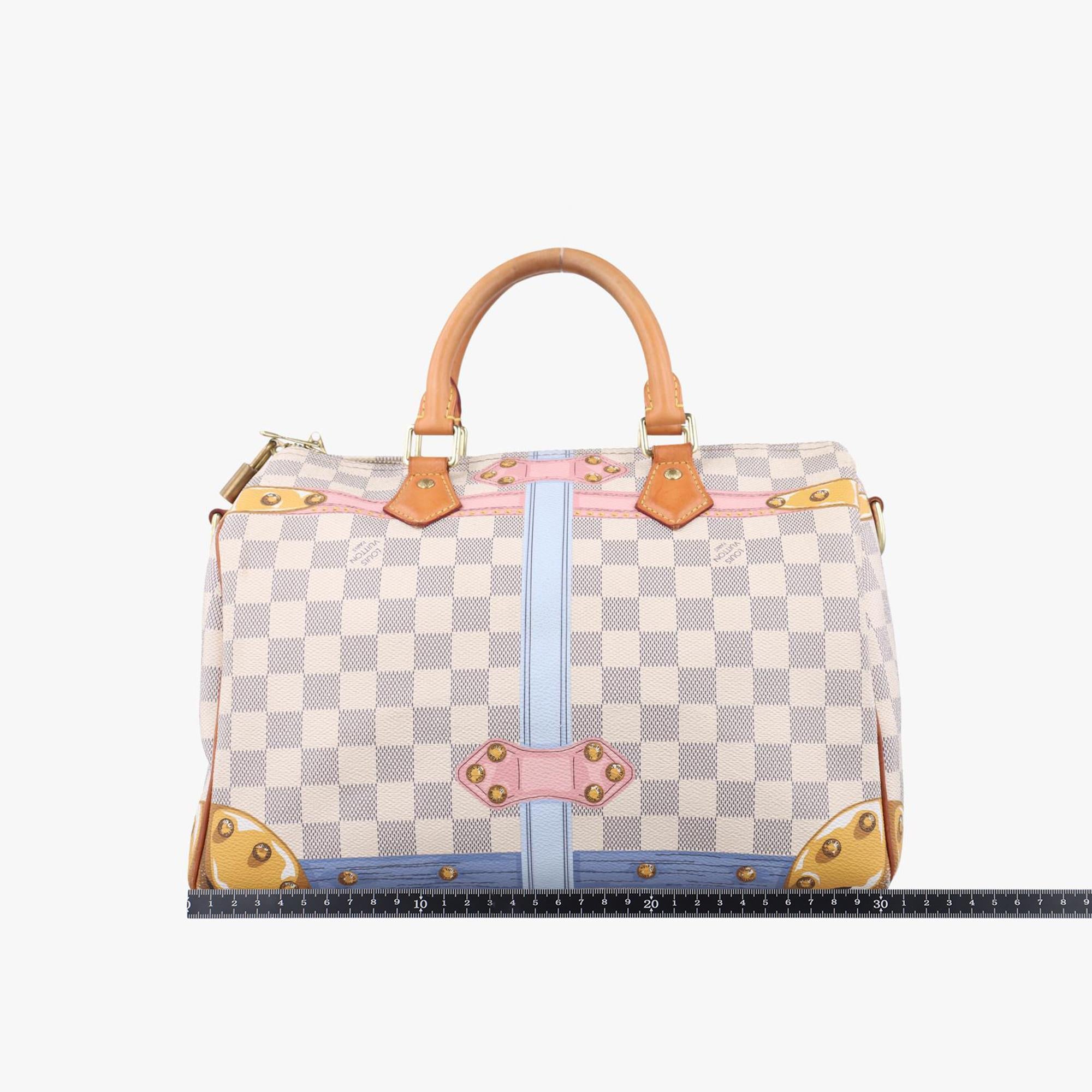 ルイヴィトン Louis Vuitton ボストンバッグ レディース スピーディ バンドリエール30　サマートランク ホワイト ダミエキャンバス N41063 DU1128