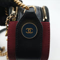 シャネル Chanel ショルダーバッグ レディース ボタンアップダブルジップカメラ ブラック ラムスキン A57574 26316211