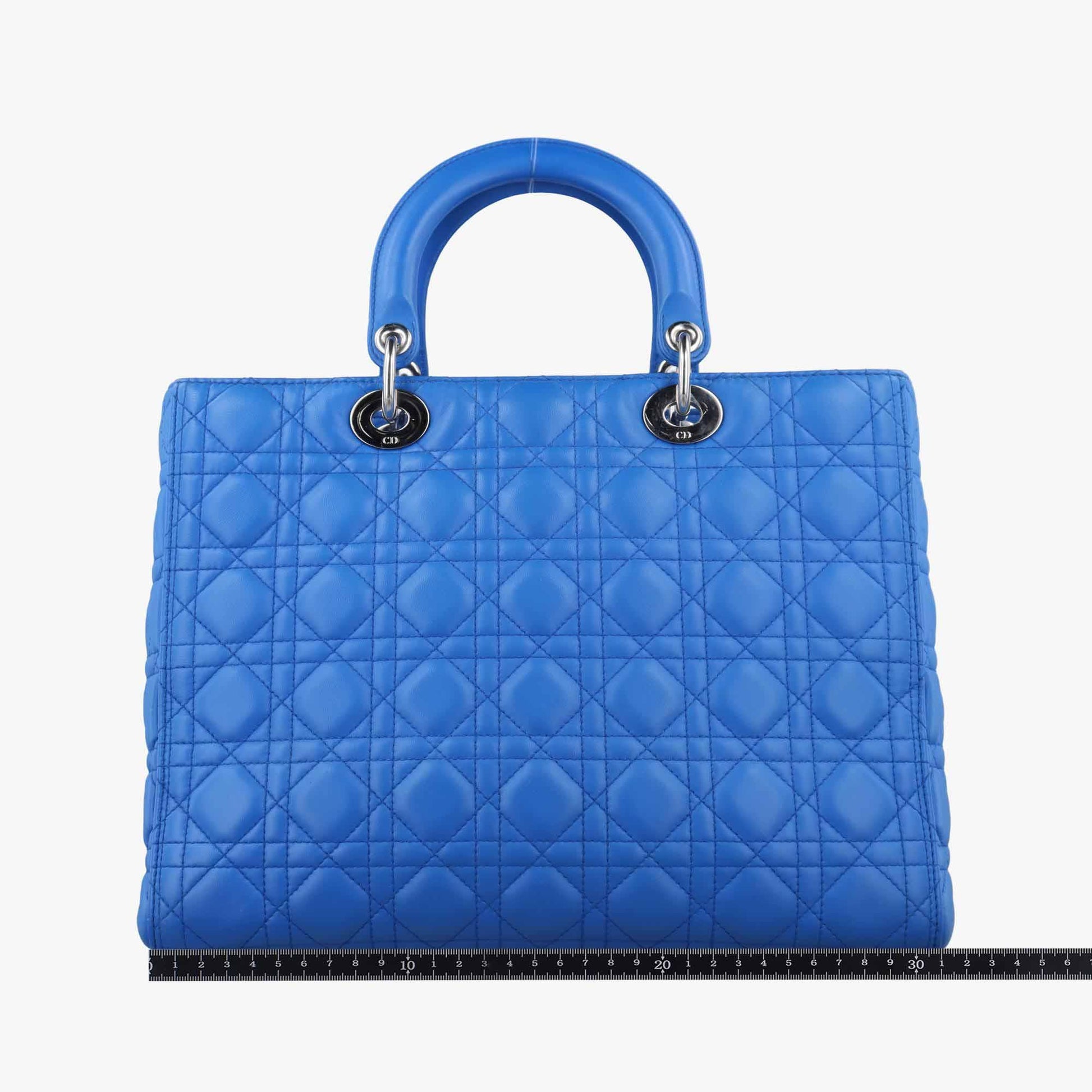 クリスチャンディオール Christian Dior ショルダーバッグ レディース レディディオール ブルー ラムスキン 18-MA-0153