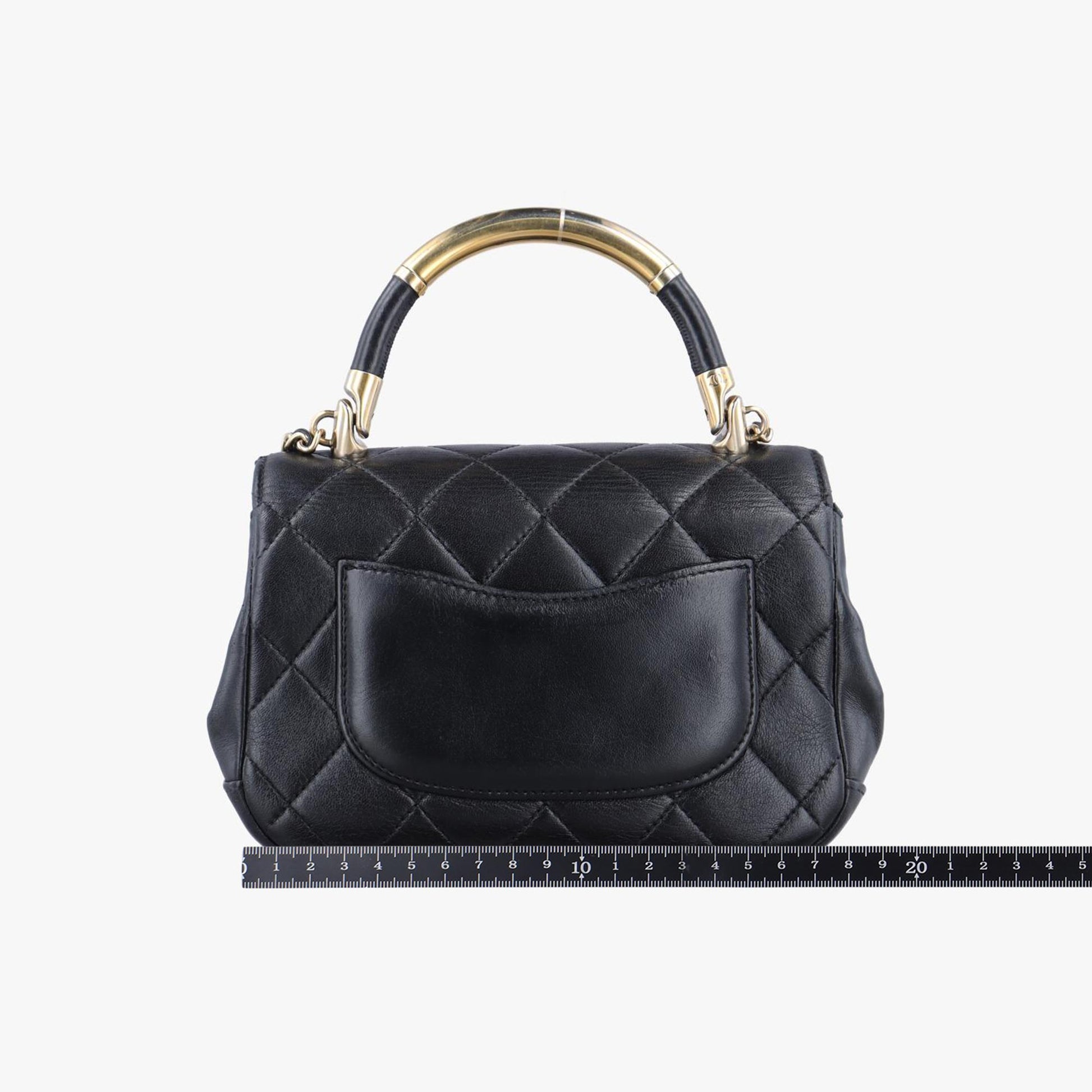 シャネル Chanel ショルダーバッグ レディース マトラッセ　ココハンドル ブラック ラムスキン A93751 23835129